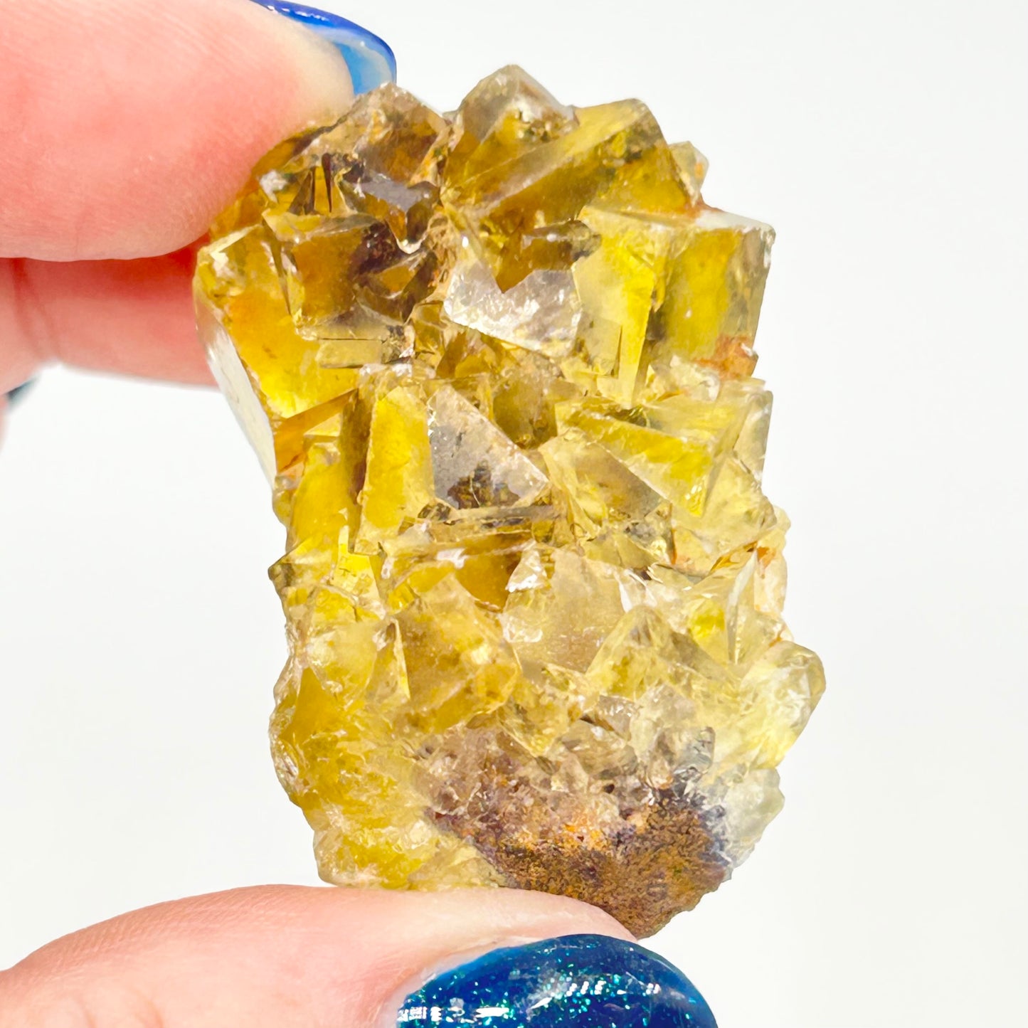 #4 Honey 🍯 Pocket Yellow Fluorite From Okorusu, Namibia 🇳🇦