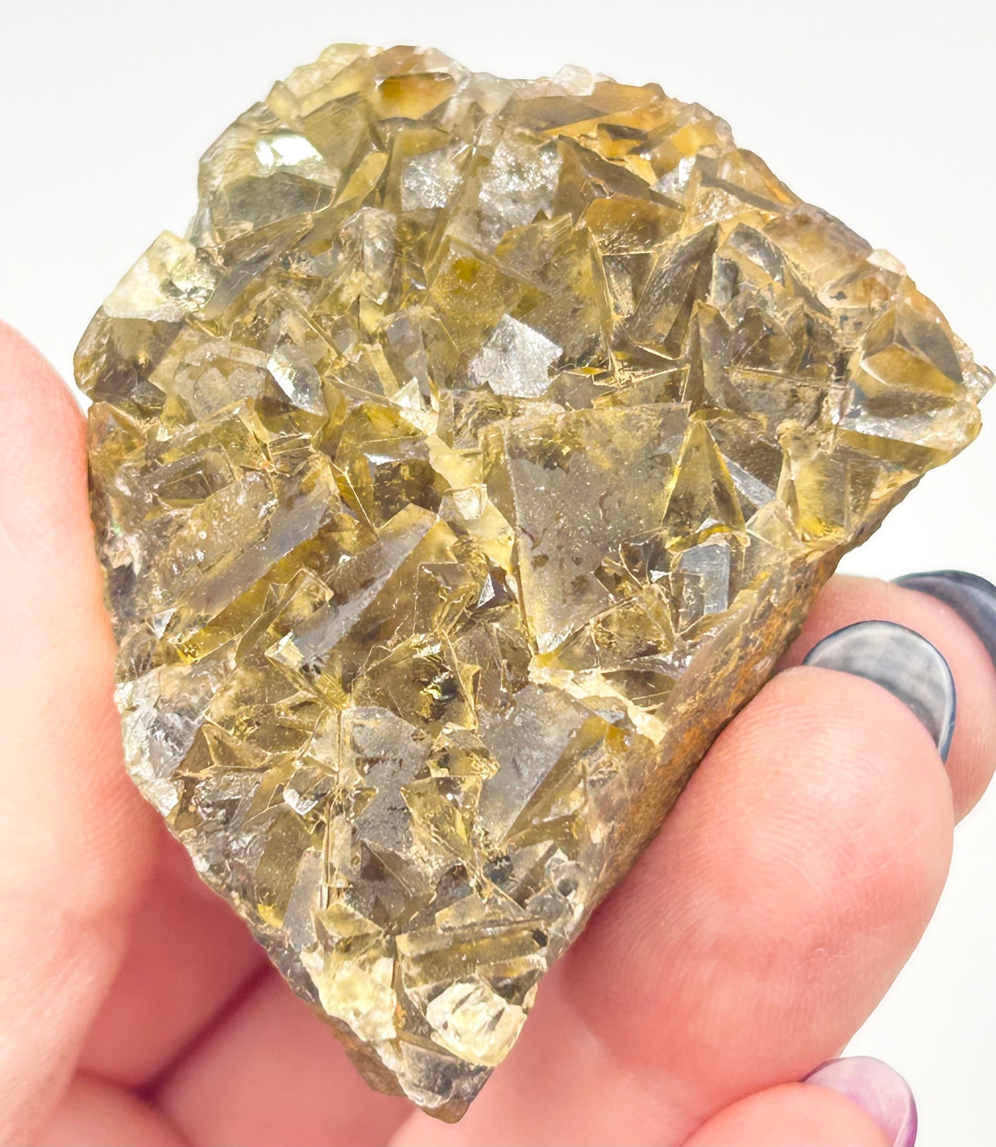 #7 Honey 🍯 Pocket Yellow Fluorite From Okorusu, Namibia 🇳🇦