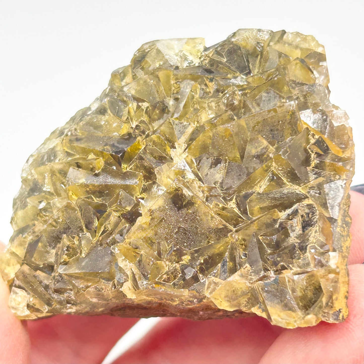 #7 Honey 🍯 Pocket Yellow Fluorite From Okorusu, Namibia 🇳🇦