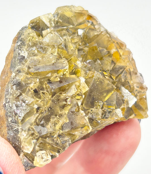 #7 Honey 🍯 Pocket Yellow Fluorite From Okorusu, Namibia 🇳🇦