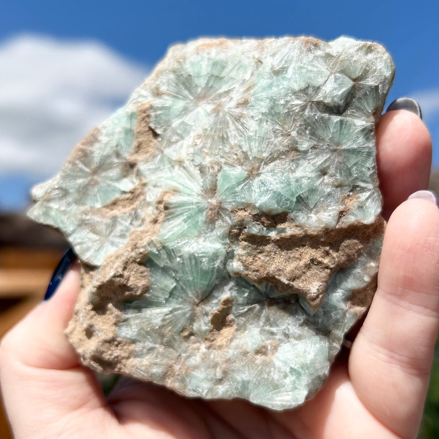 Green Star Aragonite Medium Specimen From Pakistan 🇵🇰