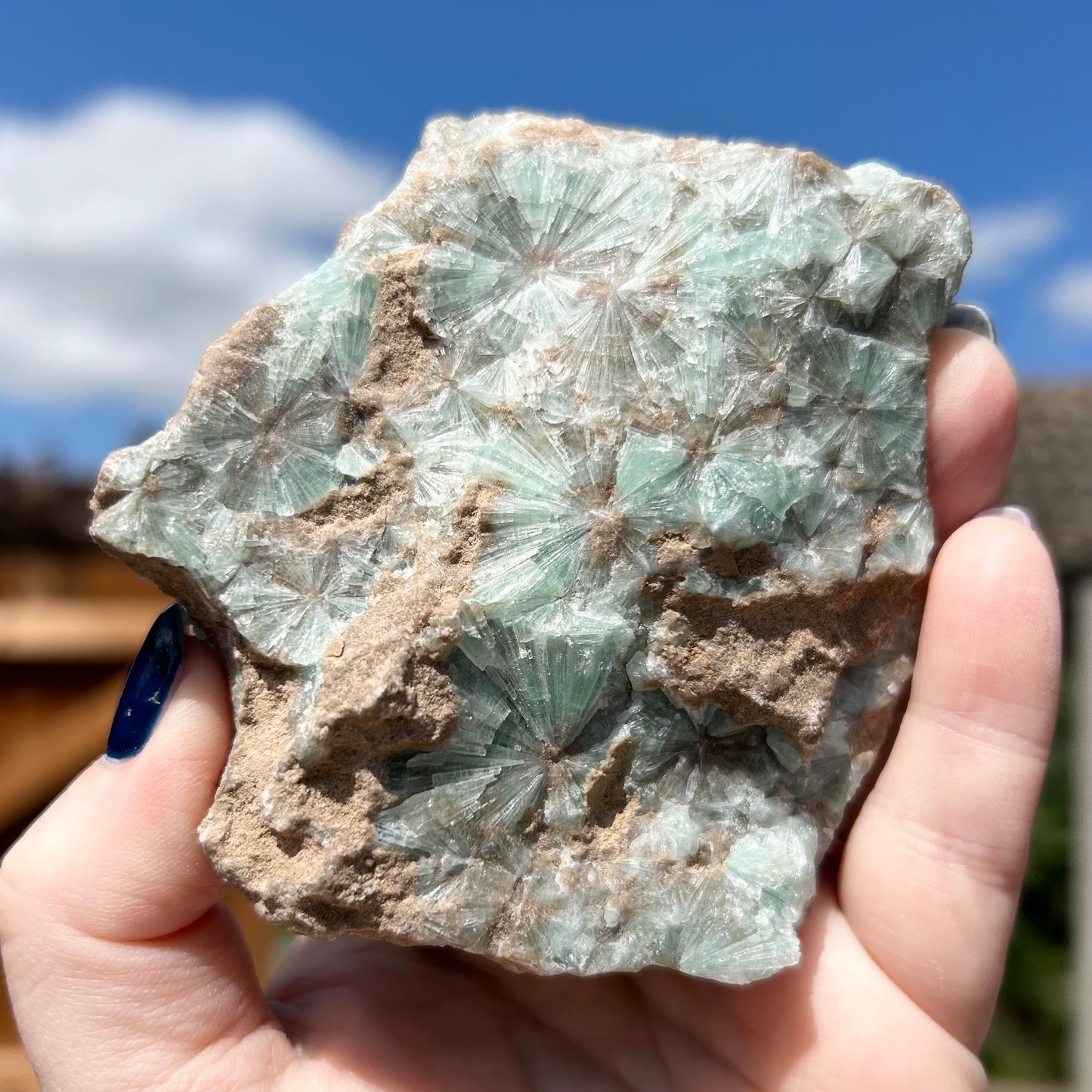 Green Star Aragonite Medium Specimen From Pakistan 🇵🇰