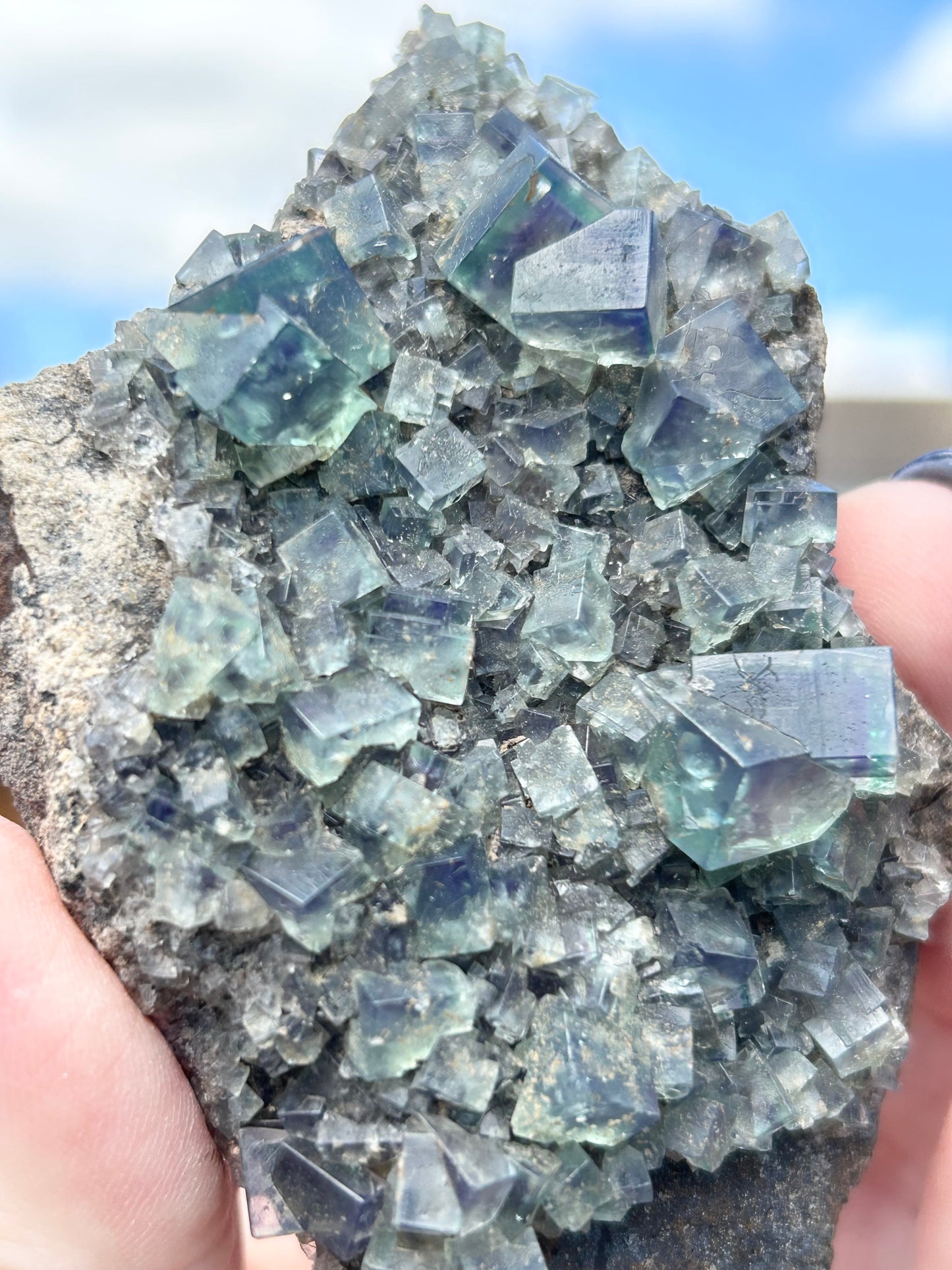 Green Colour Change Fluorite From Eastgate Quarry, Eastgate, Stanhope, U.K. 🇬🇧 Mined in 2010 - Exhausted Mine