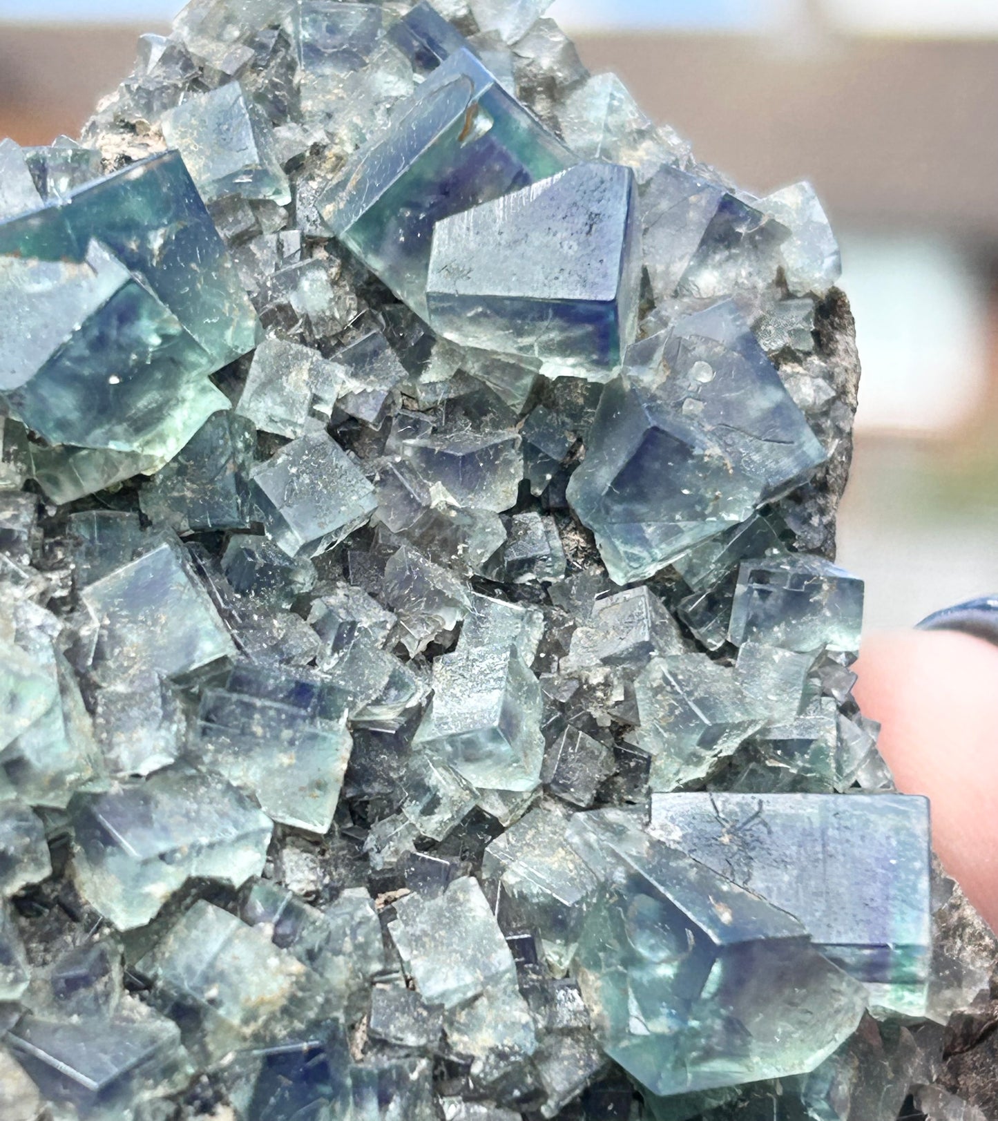 Green Colour Change Fluorite From Eastgate Quarry, Eastgate, Stanhope, U.K. 🇬🇧 Mined in 2010 - Exhausted Mine