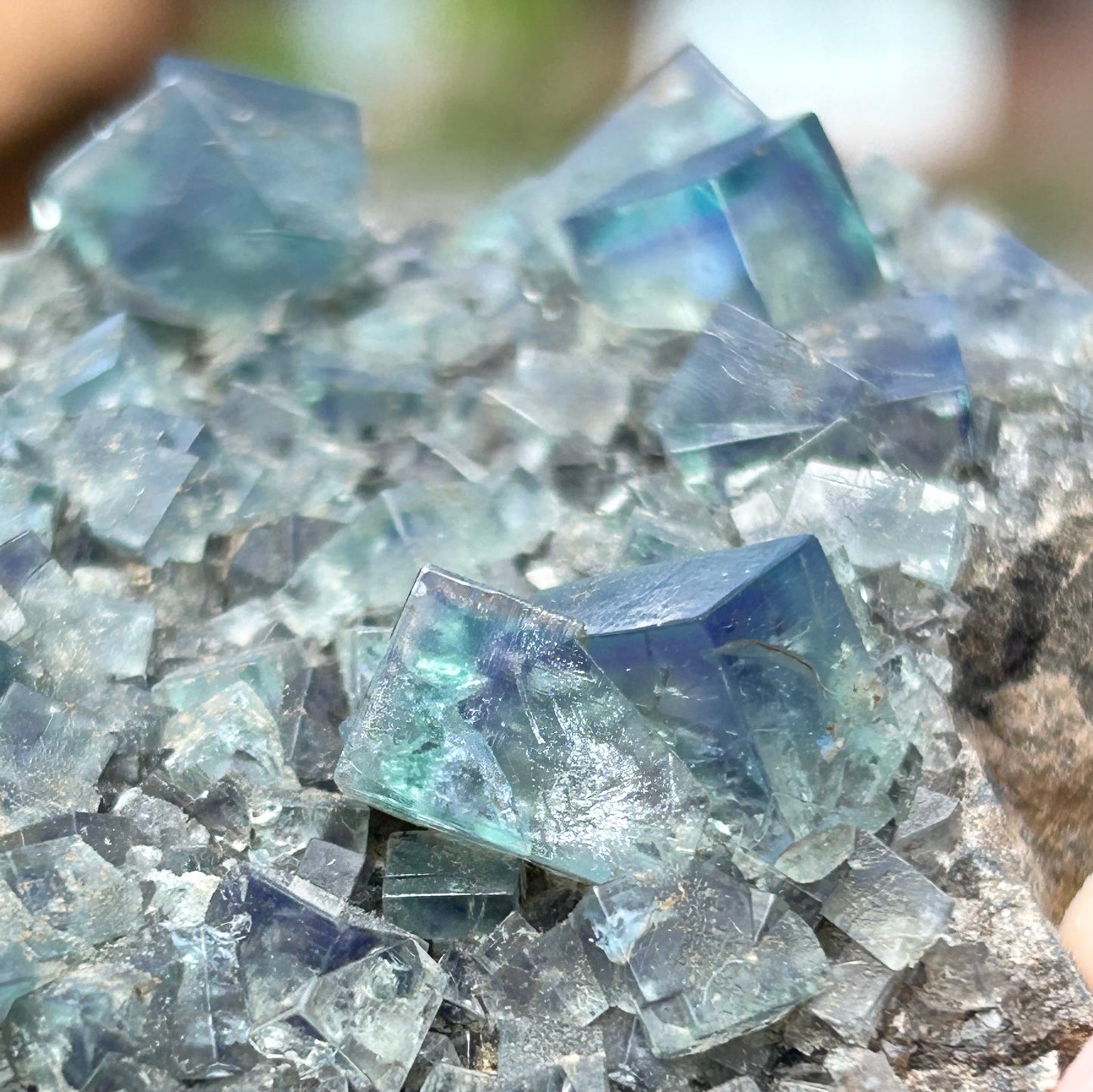 Green Colour Change Fluorite From Eastgate Quarry, Eastgate, Stanhope, U.K. 🇬🇧 Mined in 2010 - Exhausted Mine