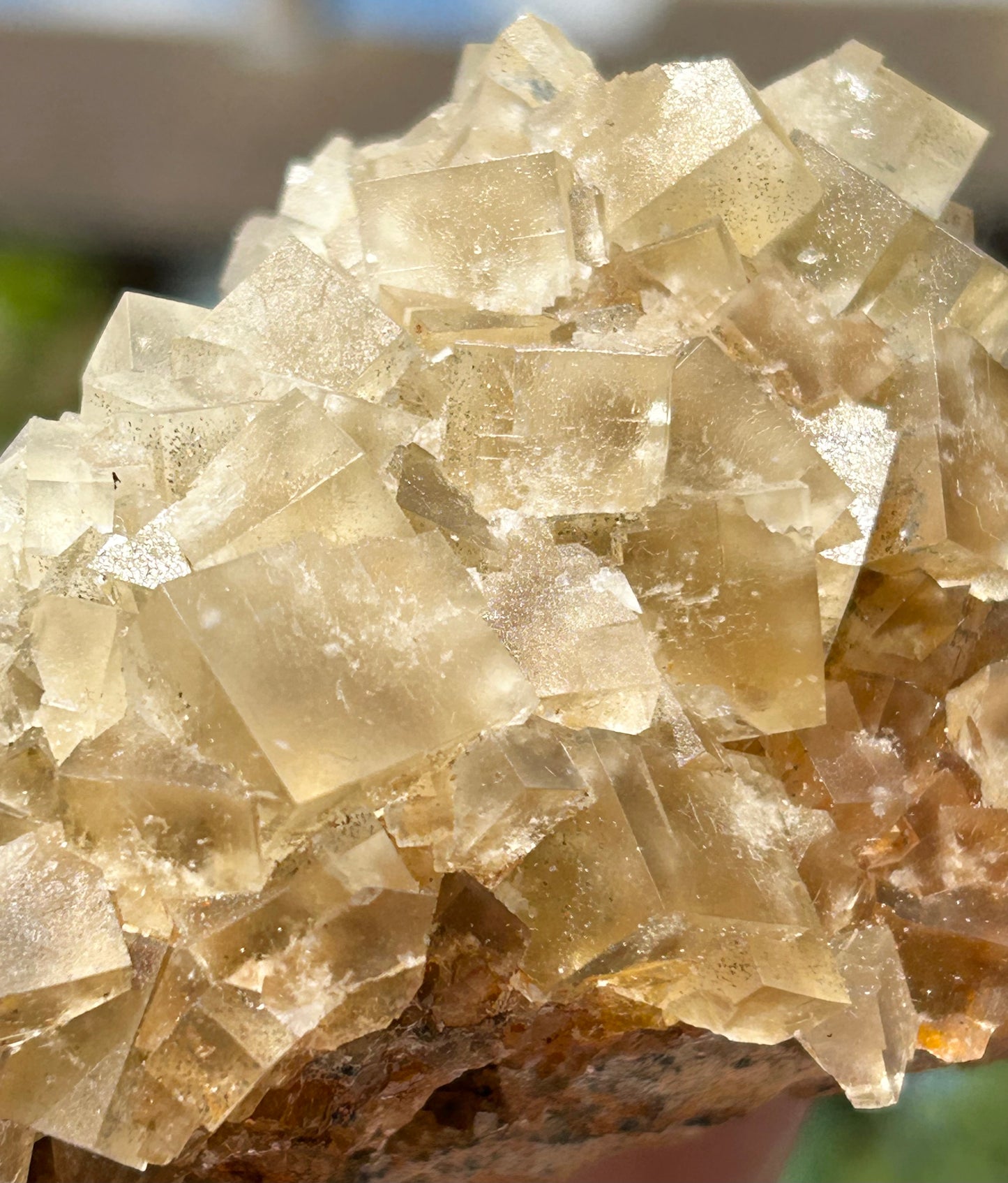 Murton Light Yellow Fluorite Large  From Murton Mine, Scredale, Cumbria, U.K. 🇬🇧 (Closed Mine, Independently Collected In 1990s)