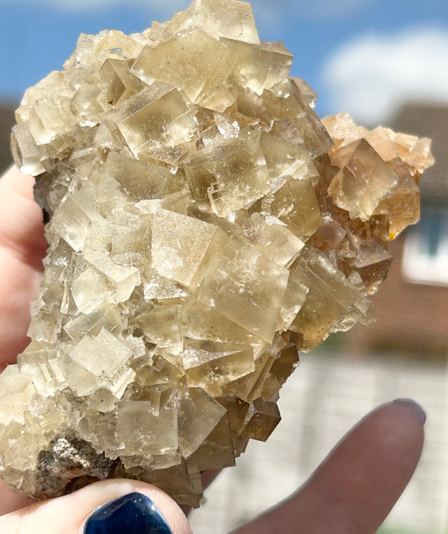 Murton Light Yellow Fluorite Large  From Murton Mine, Scredale, Cumbria, U.K. 🇬🇧 (Closed Mine, Independently Collected In 1990s)