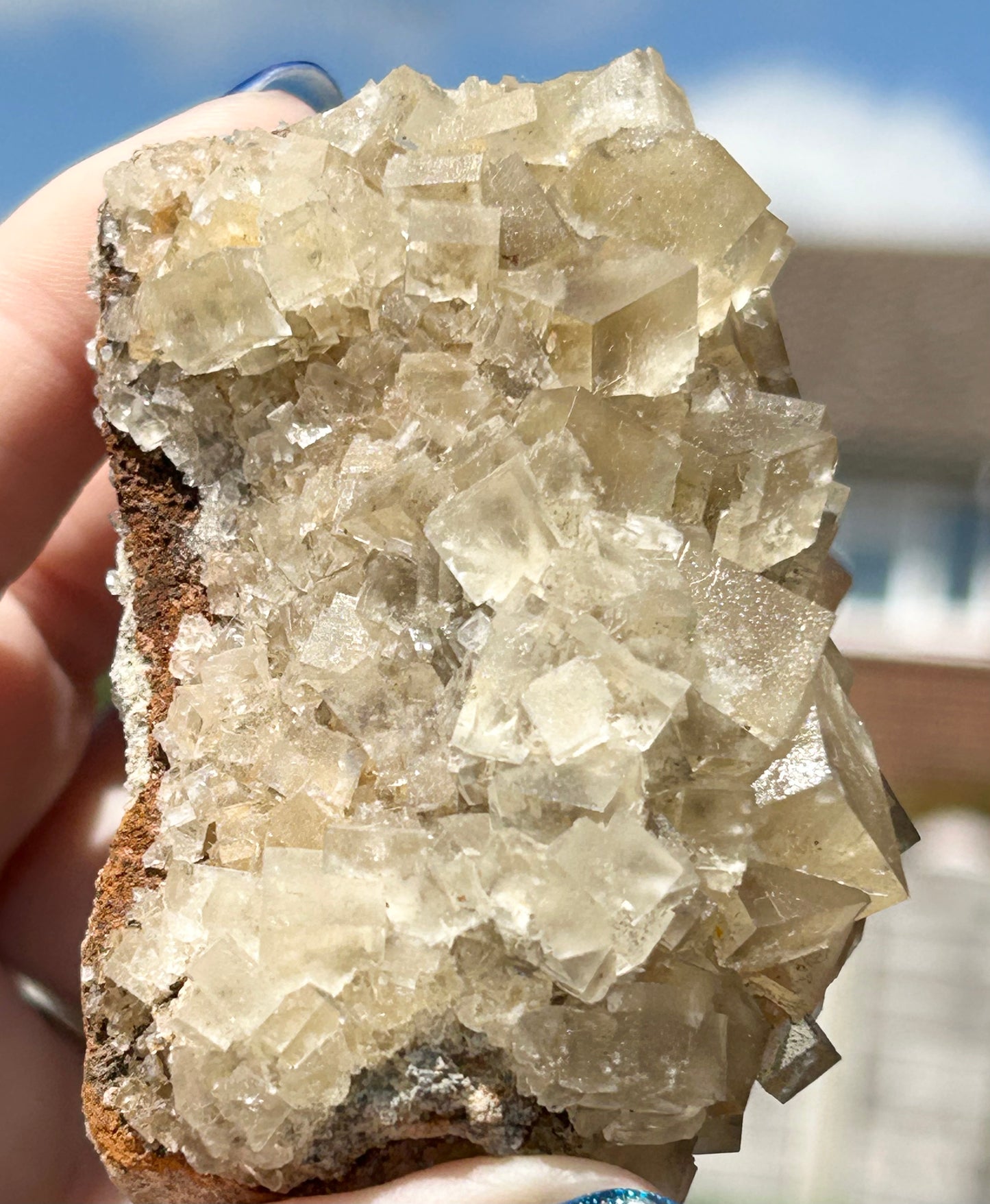 Murton Light Yellow Fluorite Large  From Murton Mine, Scredale, Cumbria, U.K. 🇬🇧 (Closed Mine, Independently Collected In 1990s)