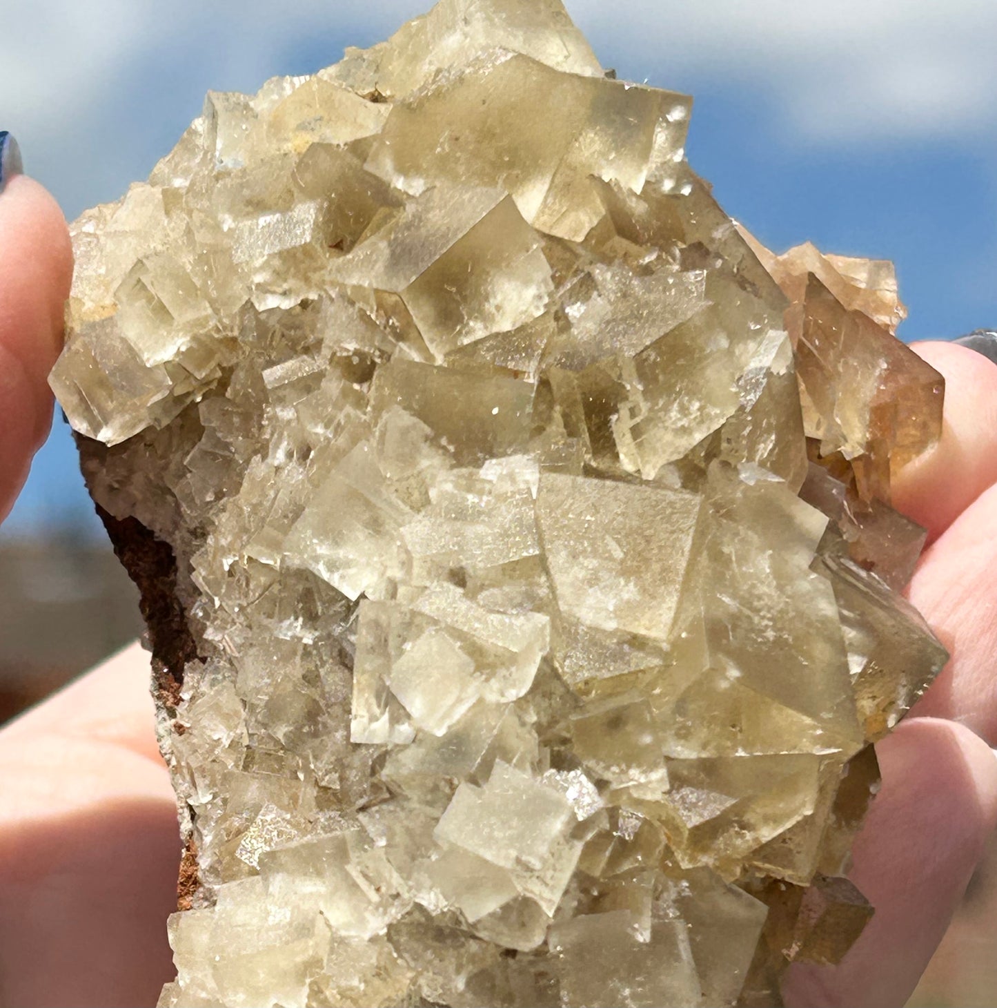 Murton Light Yellow Fluorite Large  From Murton Mine, Scredale, Cumbria, U.K. 🇬🇧 (Closed Mine, Independently Collected In 1990s)