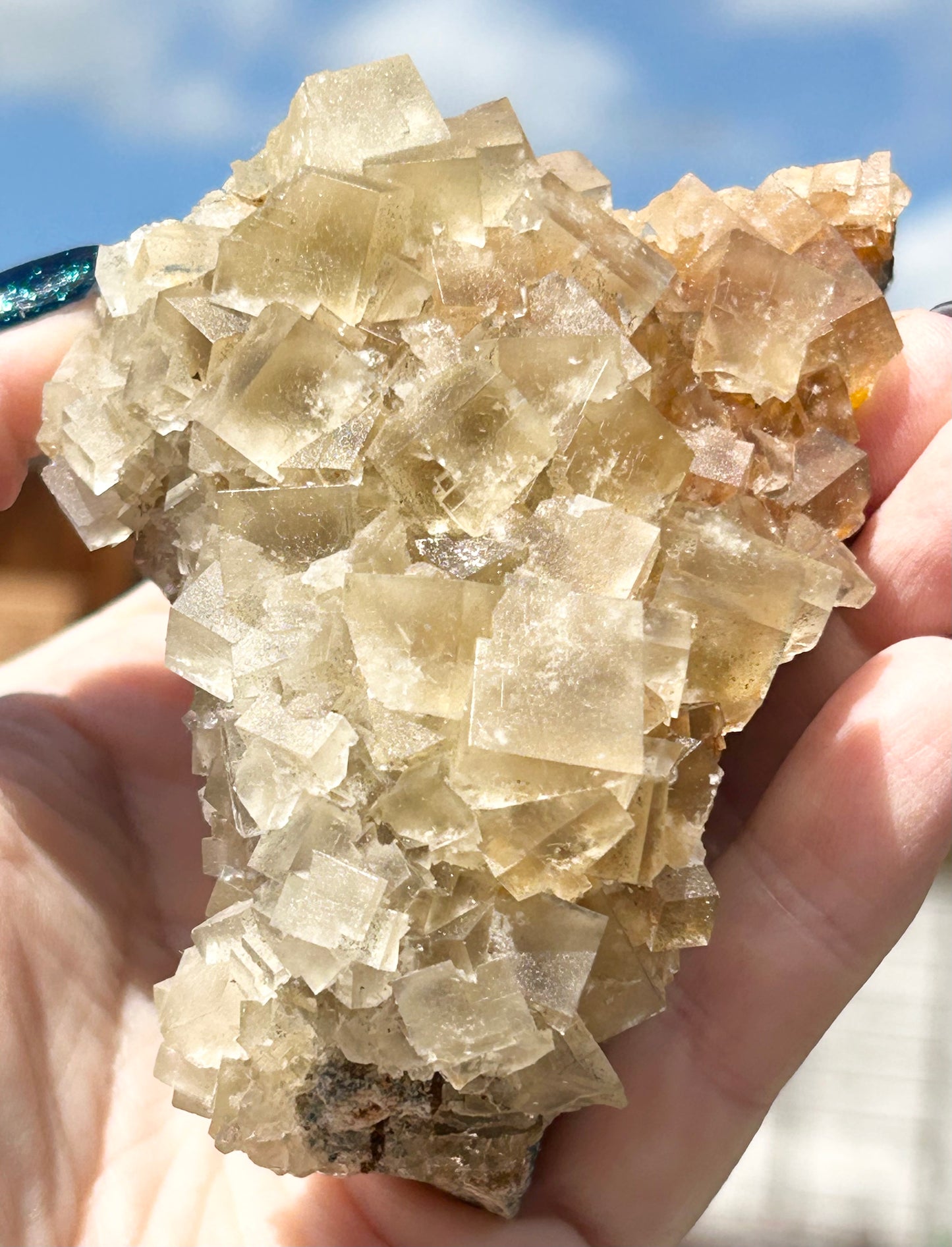 Murton Light Yellow Fluorite Large  From Murton Mine, Scredale, Cumbria, U.K. 🇬🇧 (Closed Mine, Independently Collected In 1990s)