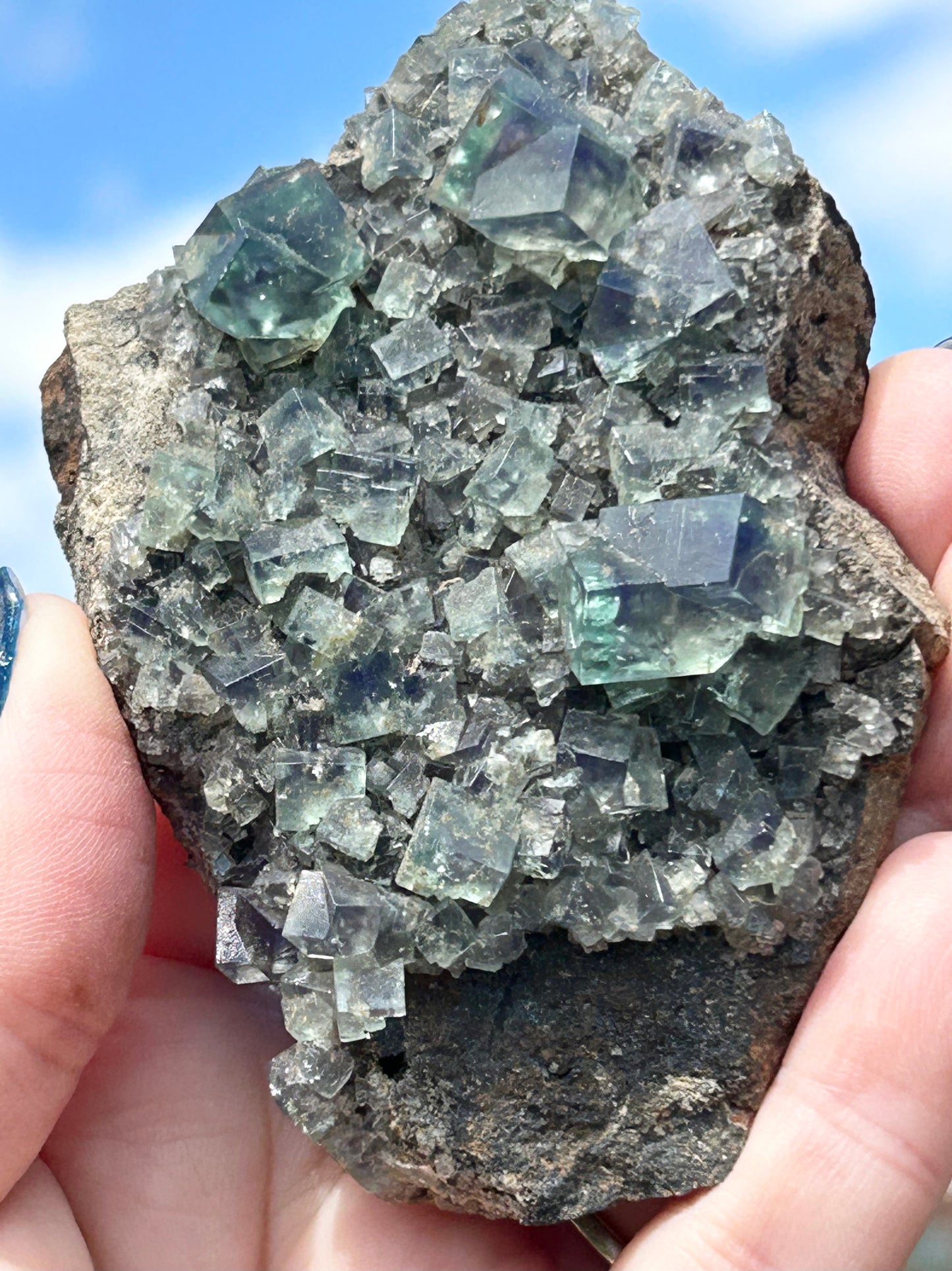 Green Colour Change Fluorite From Eastgate Quarry, Eastgate, Stanhope, U.K. 🇬🇧 Mined in 2010 - Exhausted Mine