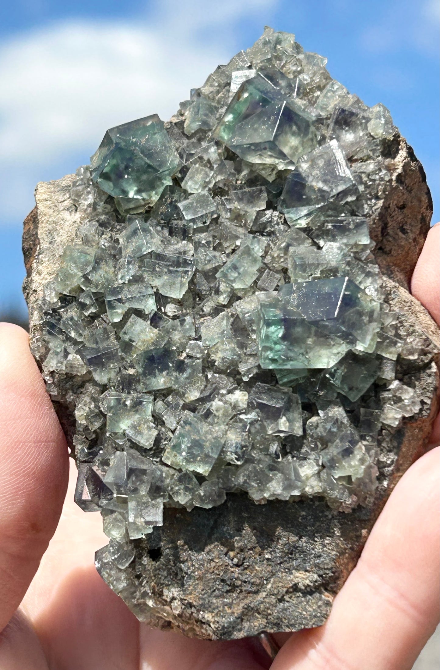 Green Colour Change Fluorite From Eastgate Quarry, Eastgate, Stanhope, U.K. 🇬🇧 Mined in 2010 - Exhausted Mine