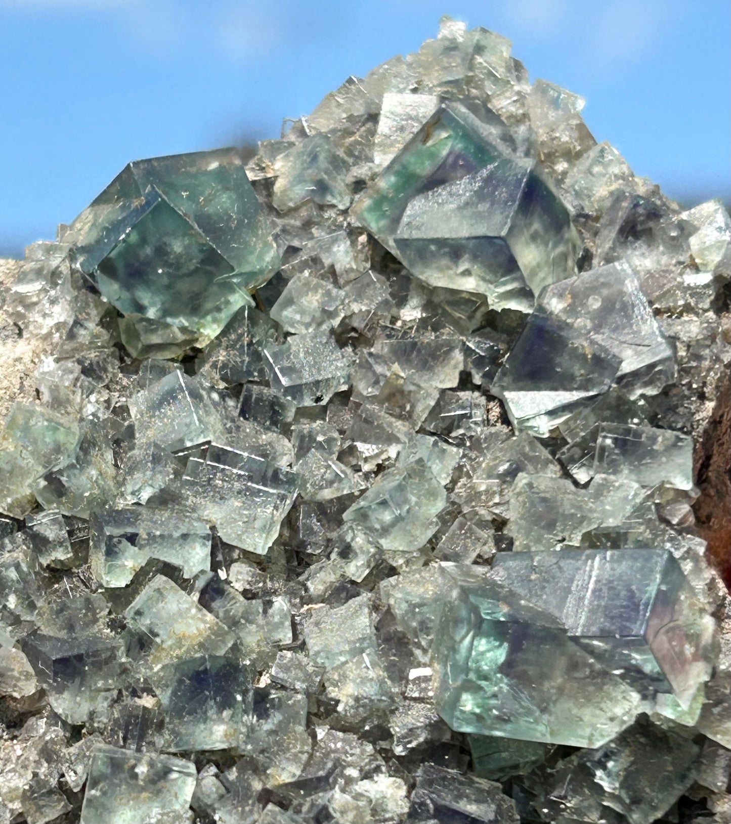 Green Colour Change Fluorite From Eastgate Quarry, Eastgate, Stanhope, U.K. 🇬🇧 Mined in 2010 - Exhausted Mine