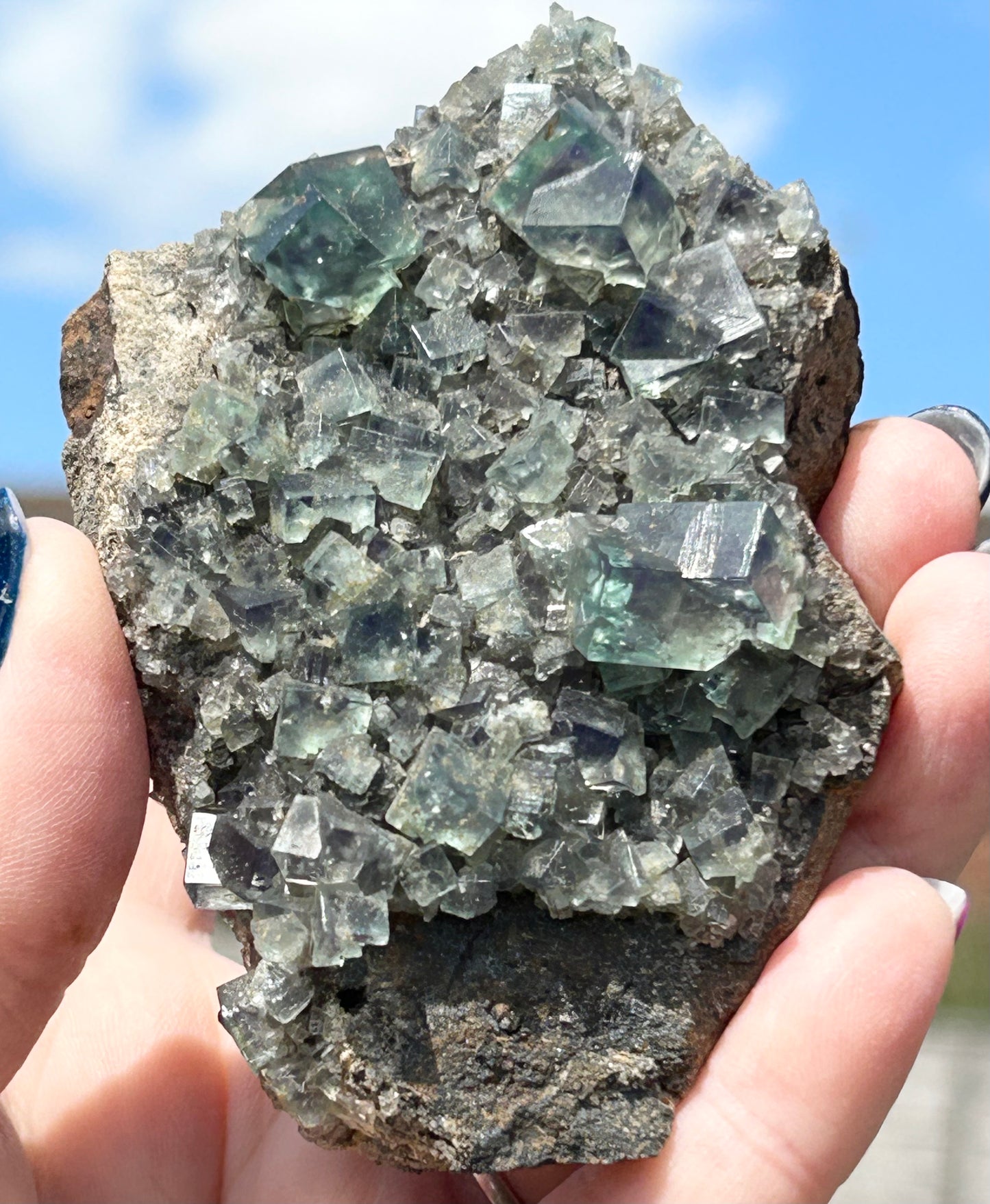 Green Colour Change Fluorite From Eastgate Quarry, Eastgate, Stanhope, U.K. 🇬🇧 Mined in 2010 - Exhausted Mine