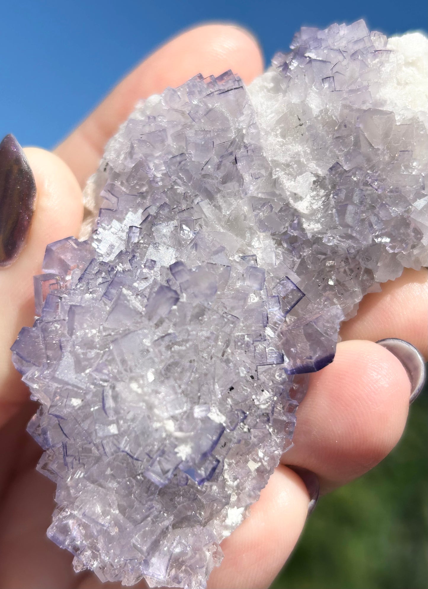 #3 Tule Purple Step Fluorite From Tule Mine, Melchor Múzquiz, Múzquiz Municipality, Coahuila, México 🇲🇽