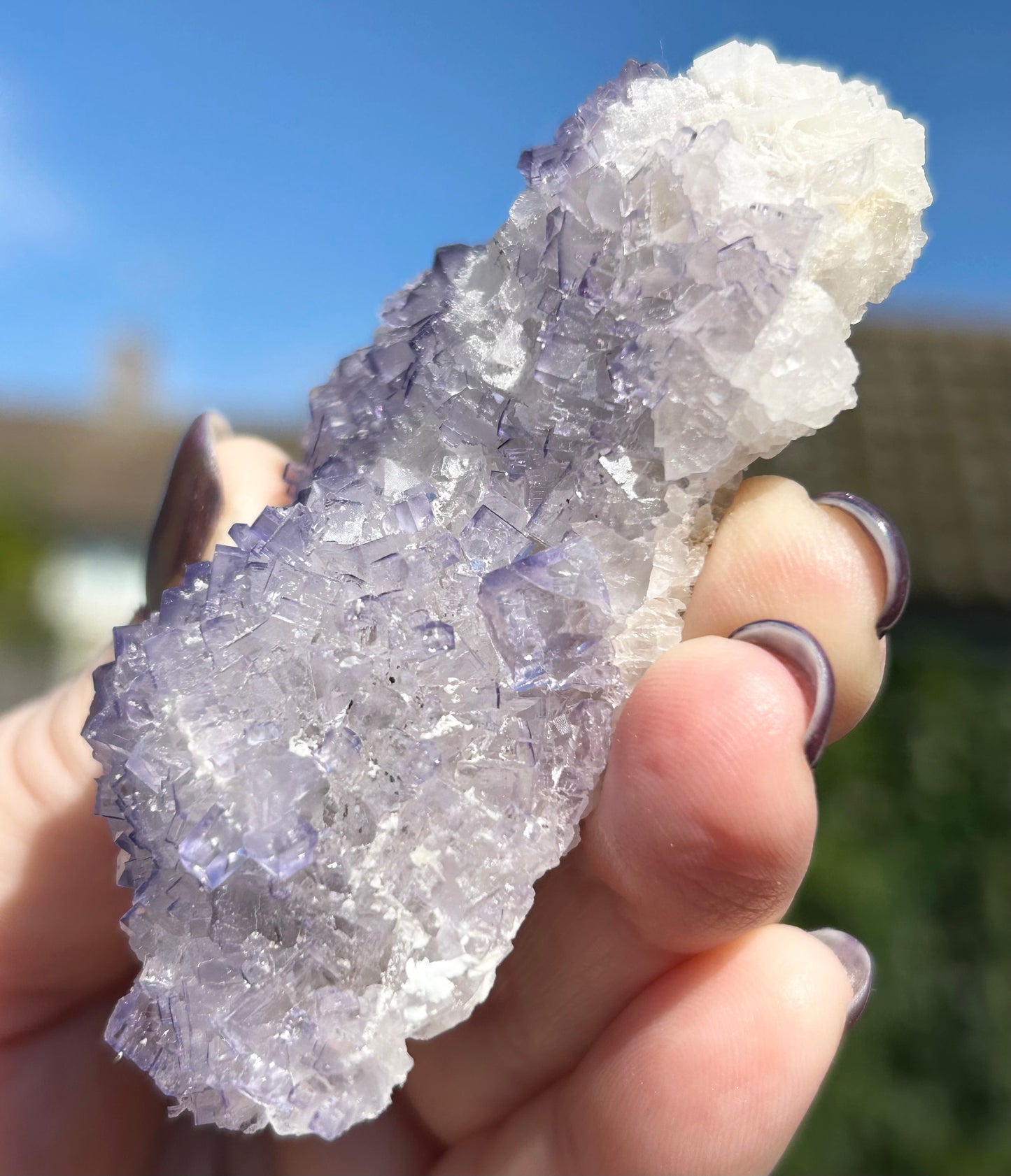 #3 Tule Purple Step Fluorite From Tule Mine, Melchor Múzquiz, Múzquiz Municipality, Coahuila, México 🇲🇽