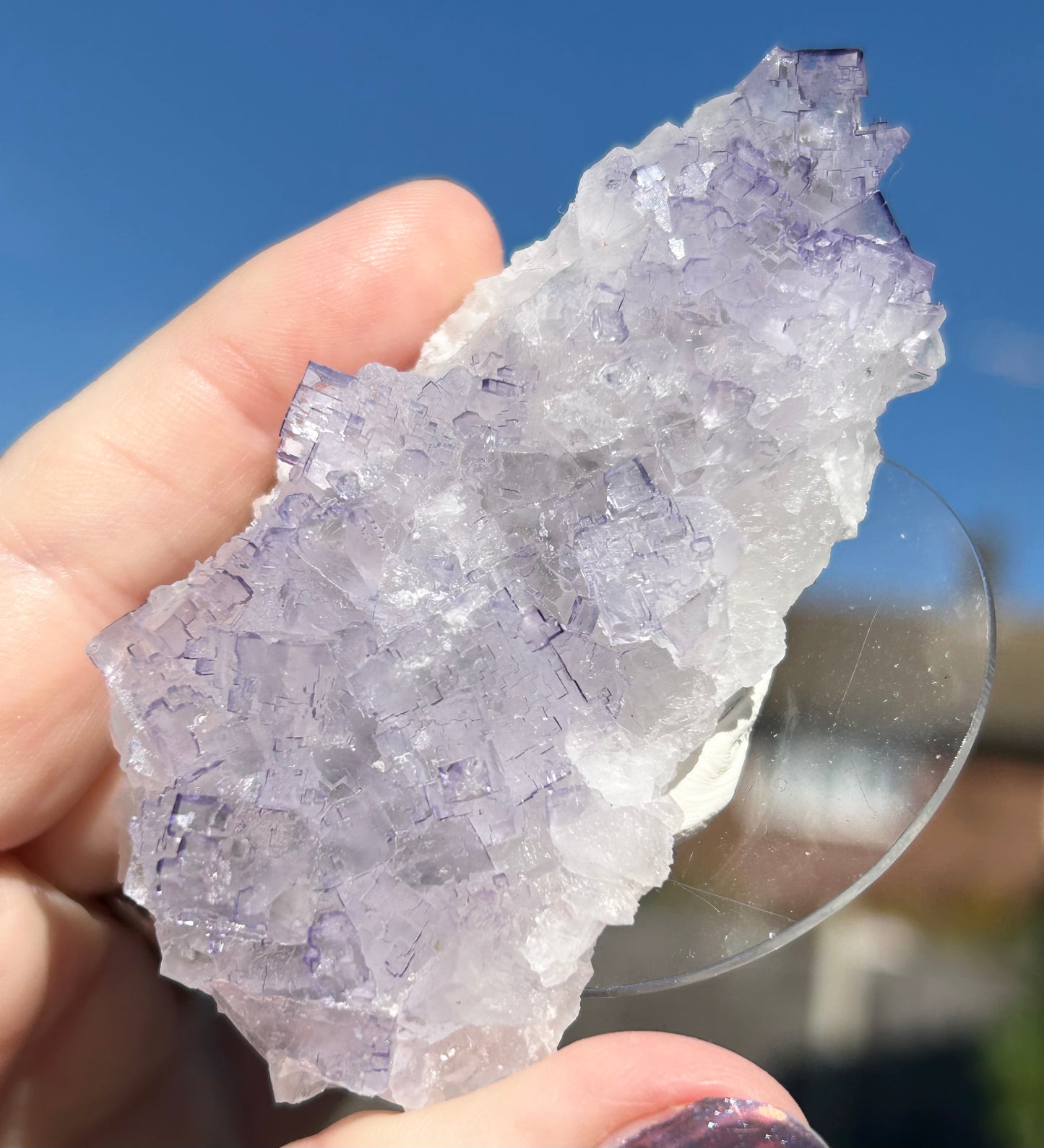 #9 Tule Purple Step Fluorite From Tule Mine, Melchor Múzquiz, Múzquiz Municipality, Coahuila, México 🇲🇽