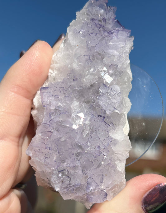 #9 Tule Purple Step Fluorite From Tule Mine, Melchor Múzquiz, Múzquiz Municipality, Coahuila, México 🇲🇽