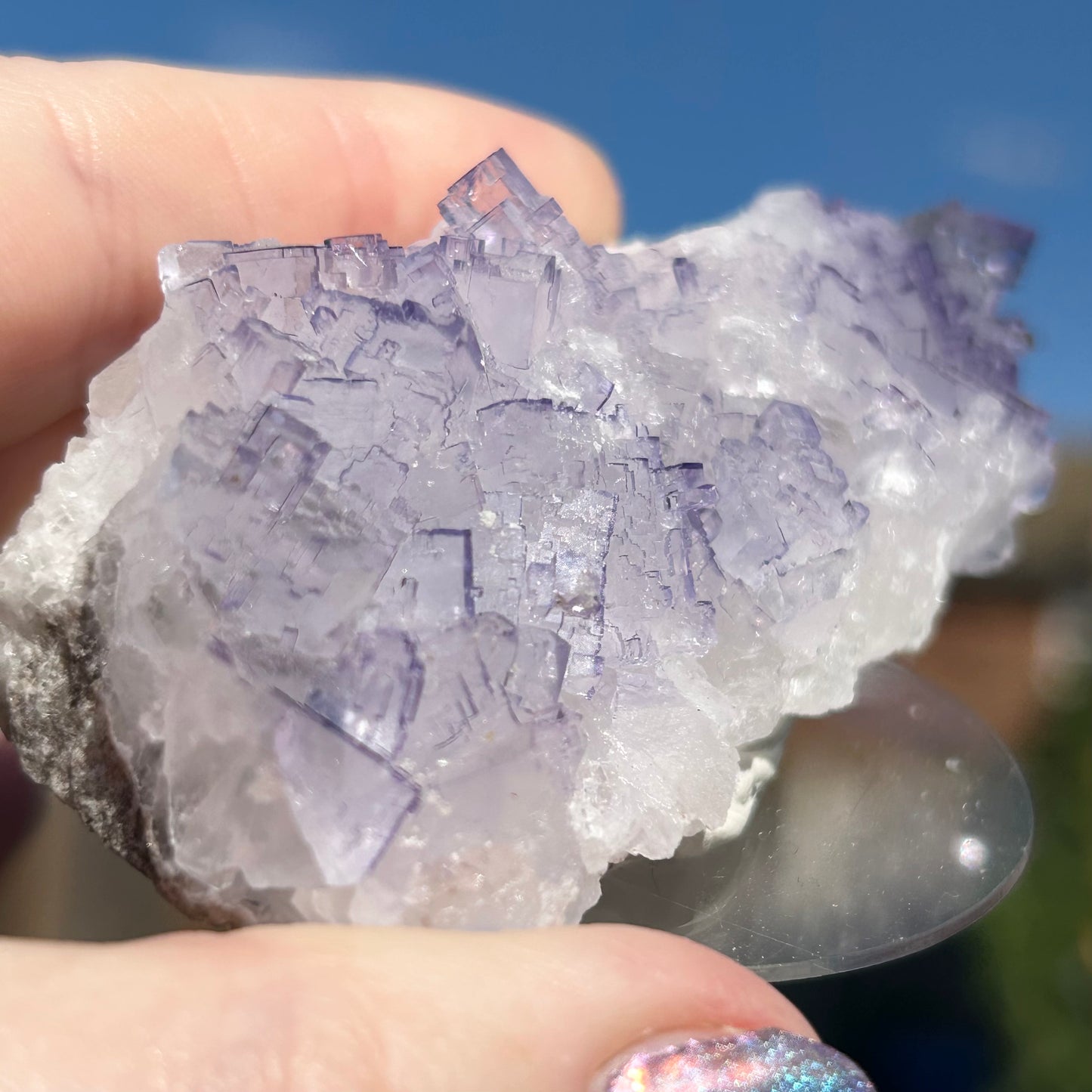 #9 Tule Purple Step Fluorite From Tule Mine, Melchor Múzquiz, Múzquiz Municipality, Coahuila, México 🇲🇽