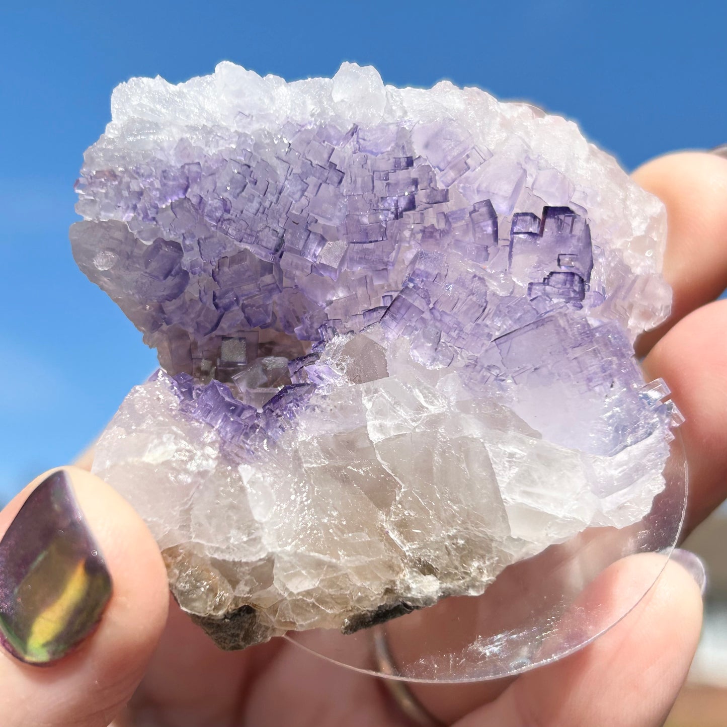 #8 Tule Purple Step Fluorite From Tule Mine, Melchor Múzquiz, Múzquiz Municipality, Coahuila, México 🇲🇽