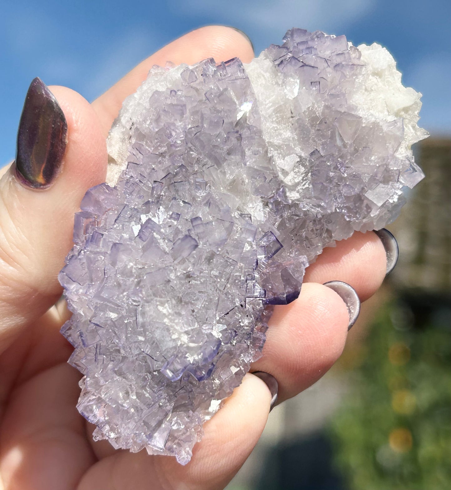 #3 Tule Purple Step Fluorite From Tule Mine, Melchor Múzquiz, Múzquiz Municipality, Coahuila, México 🇲🇽