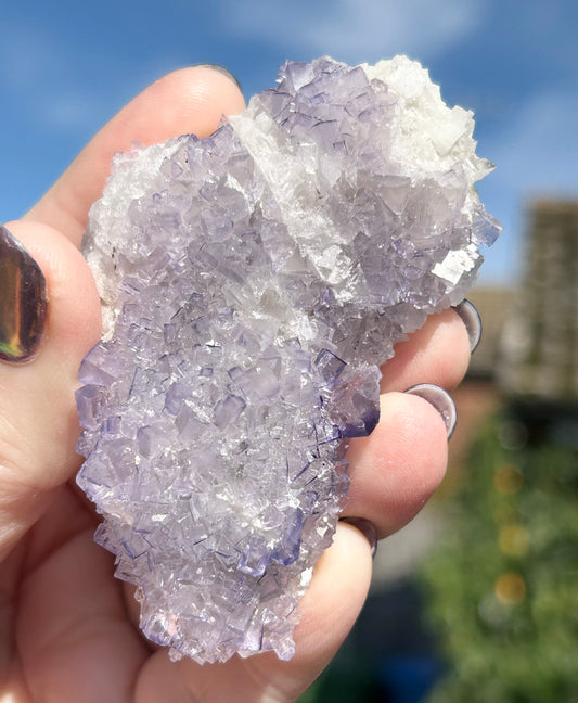 #3 Tule Purple Step Fluorite From Tule Mine, Melchor Múzquiz, Múzquiz Municipality, Coahuila, México 🇲🇽