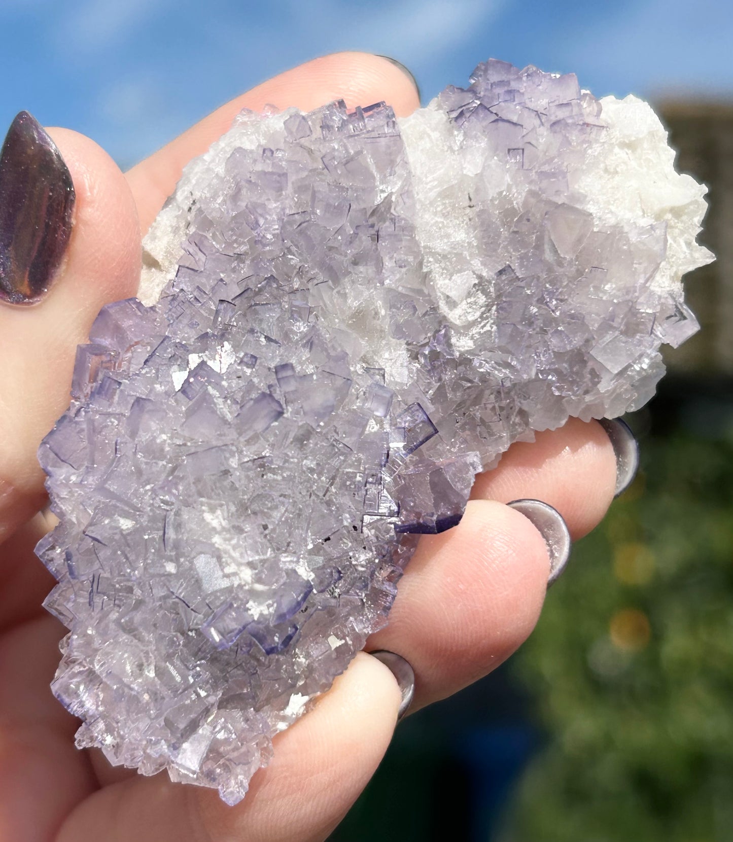 #3 Tule Purple Step Fluorite From Tule Mine, Melchor Múzquiz, Múzquiz Municipality, Coahuila, México 🇲🇽