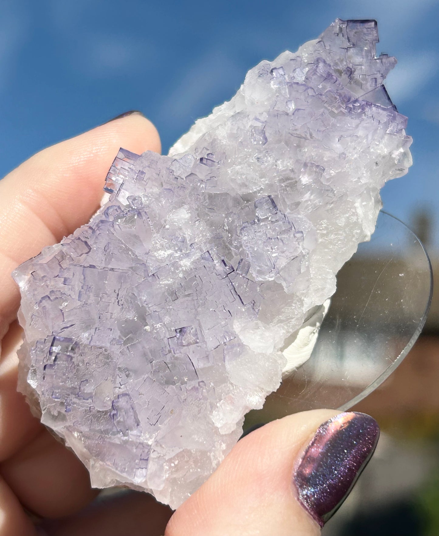 #9 Tule Purple Step Fluorite From Tule Mine, Melchor Múzquiz, Múzquiz Municipality, Coahuila, México 🇲🇽