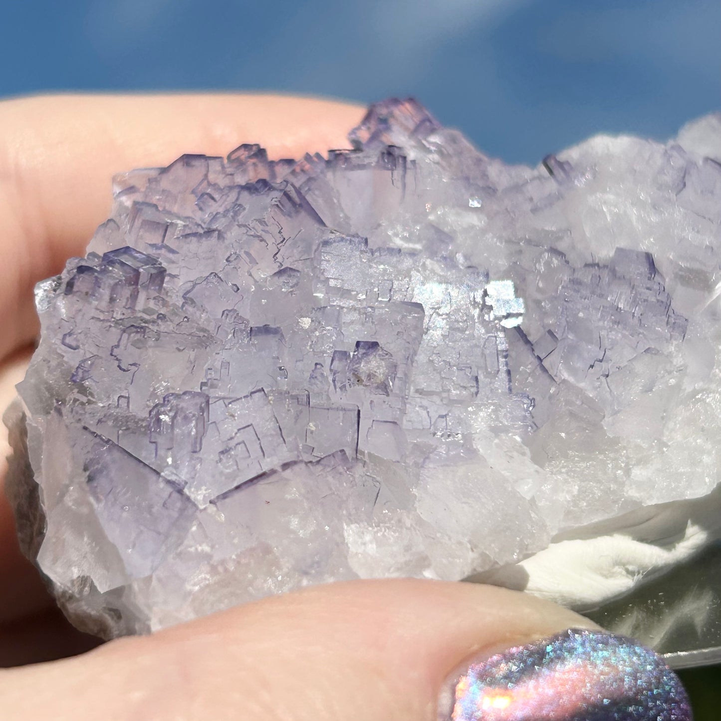 #9 Tule Purple Step Fluorite From Tule Mine, Melchor Múzquiz, Múzquiz Municipality, Coahuila, México 🇲🇽