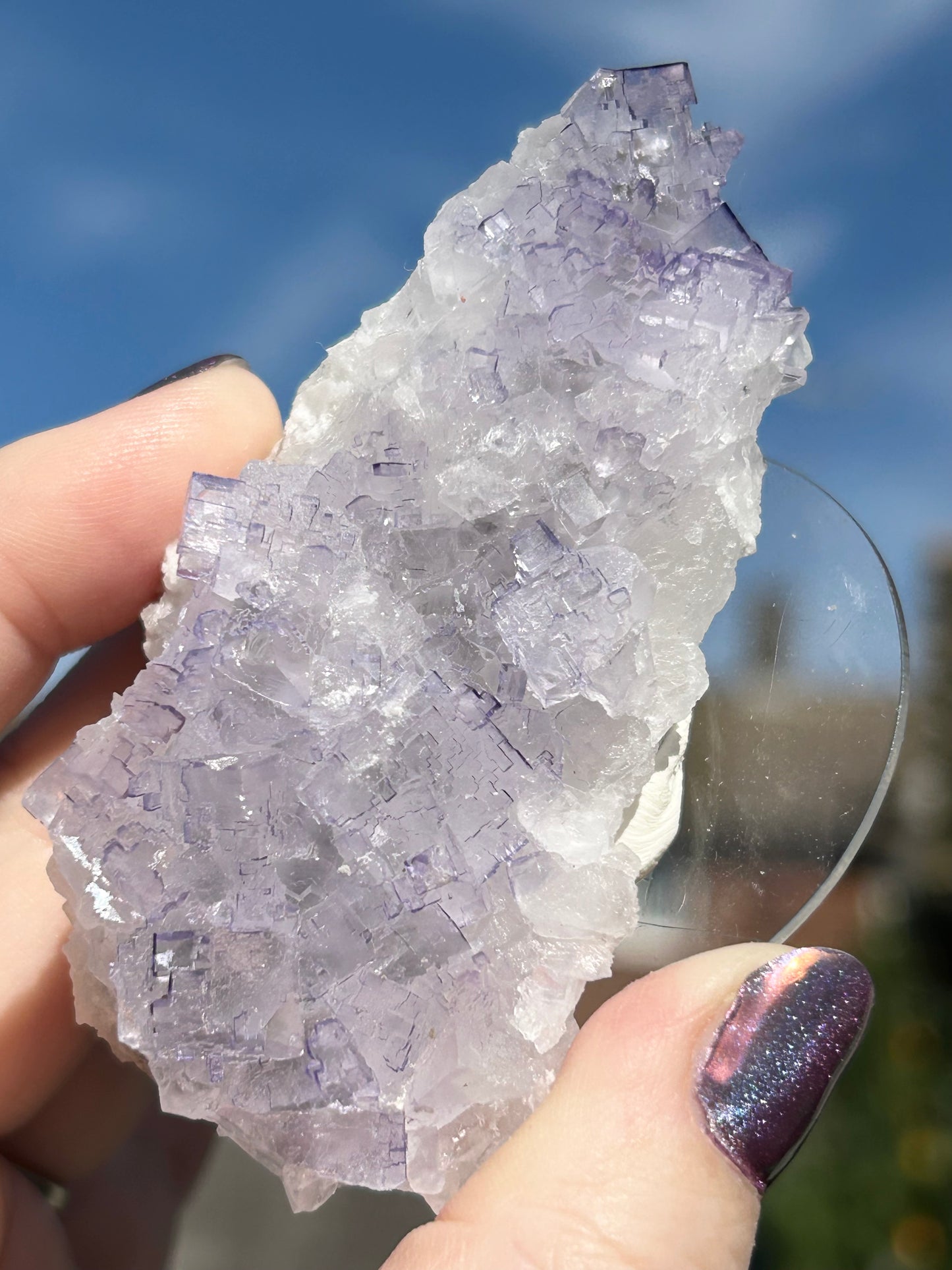 #9 Tule Purple Step Fluorite From Tule Mine, Melchor Múzquiz, Múzquiz Municipality, Coahuila, México 🇲🇽