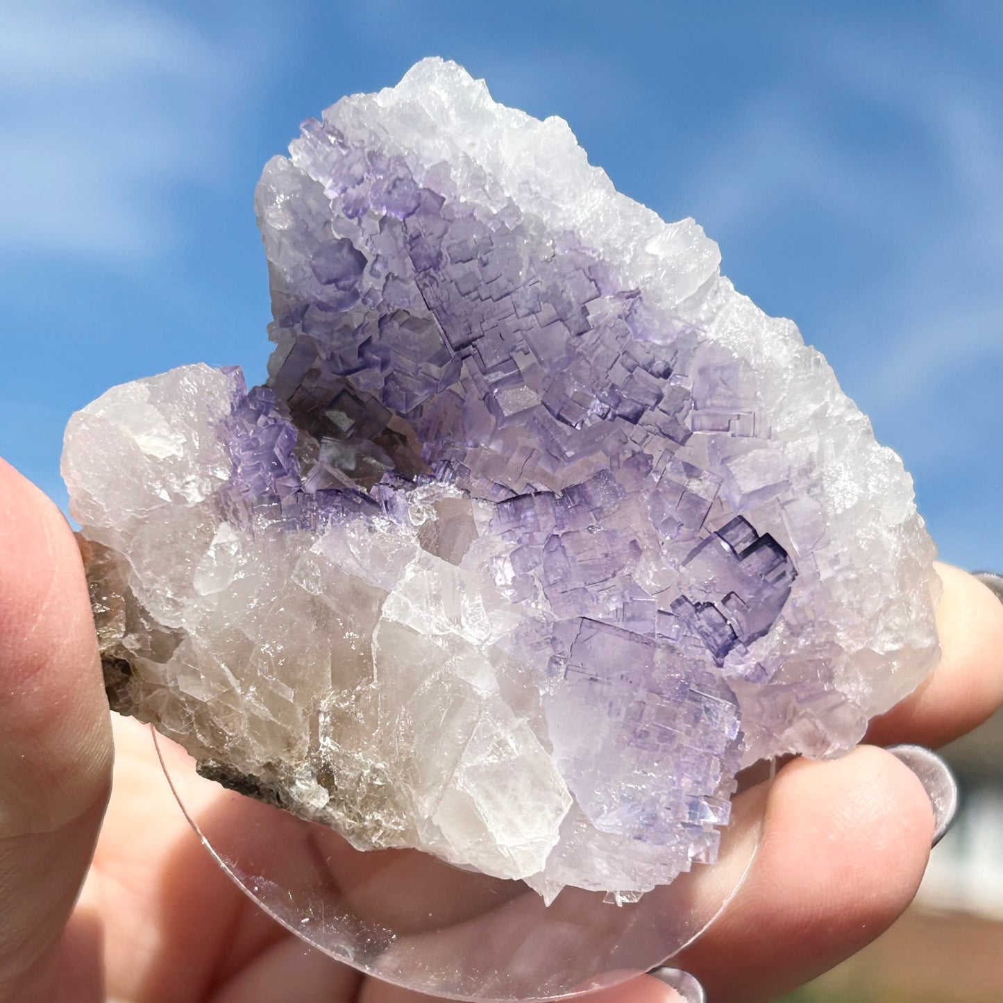 #8 Tule Purple Step Fluorite From Tule Mine, Melchor Múzquiz, Múzquiz Municipality, Coahuila, México 🇲🇽