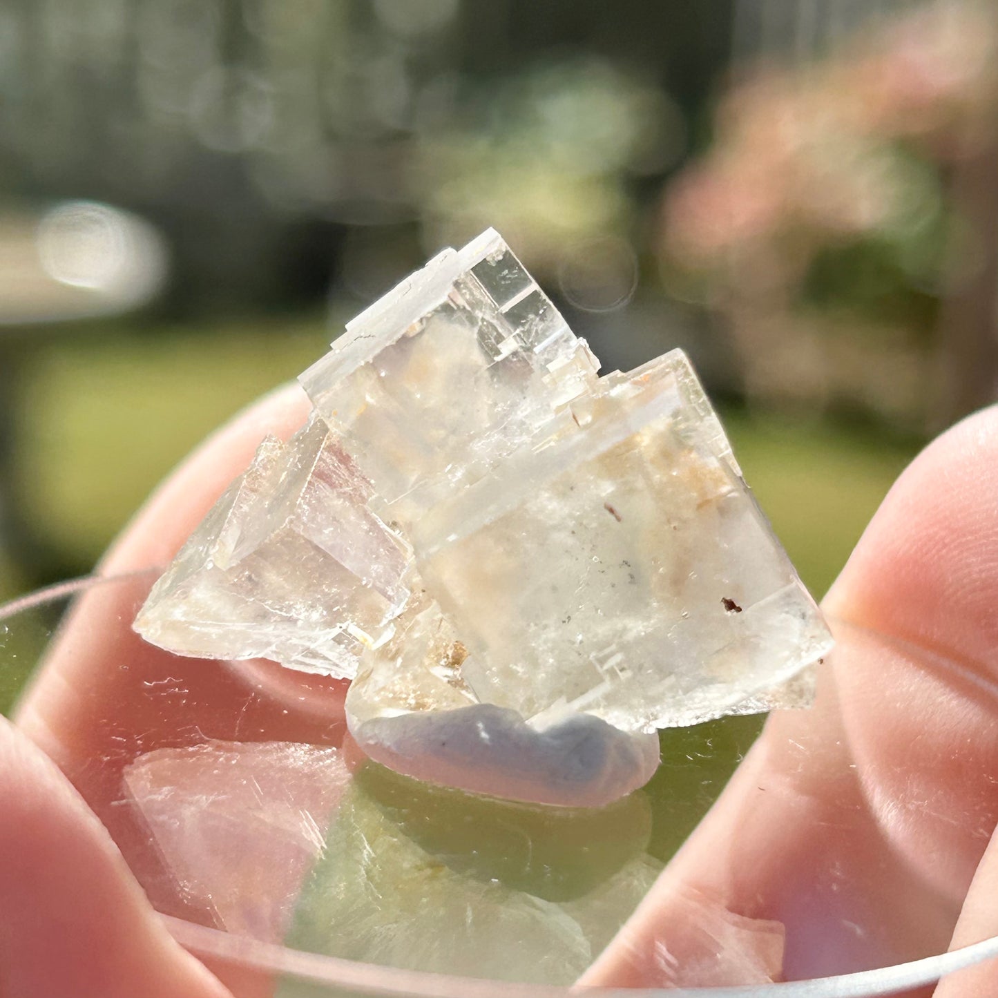 Rare Clear Fluorite Specimen From Fluorite Mine, Praclos, Tailhac, Brioude, Haute-Loire, Auvergne-Rhône-Alpes, France 🇫🇷