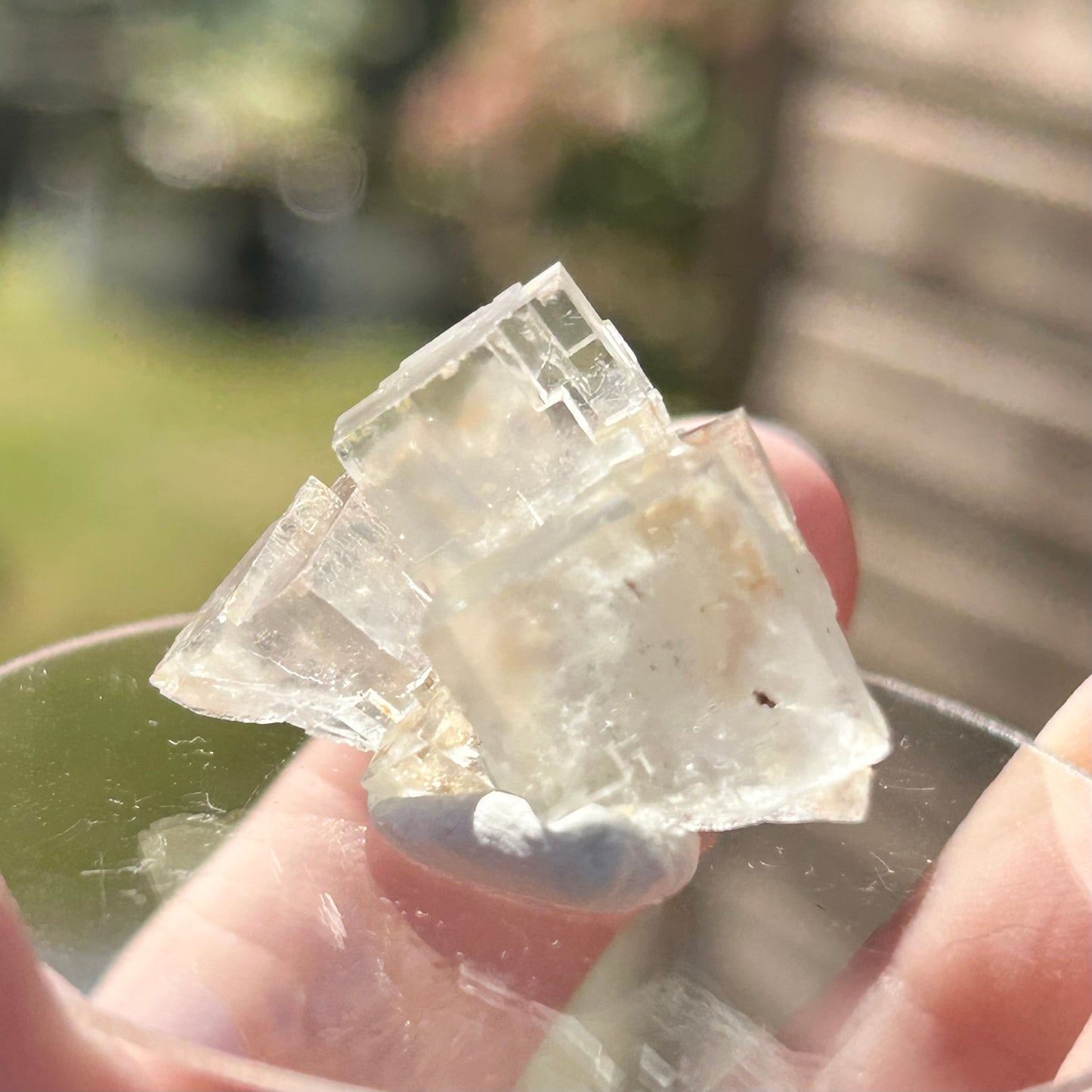 Rare Clear Fluorite Specimen From Fluorite Mine, Praclos, Tailhac, Brioude, Haute-Loire, Auvergne-Rhône-Alpes, France 🇫🇷