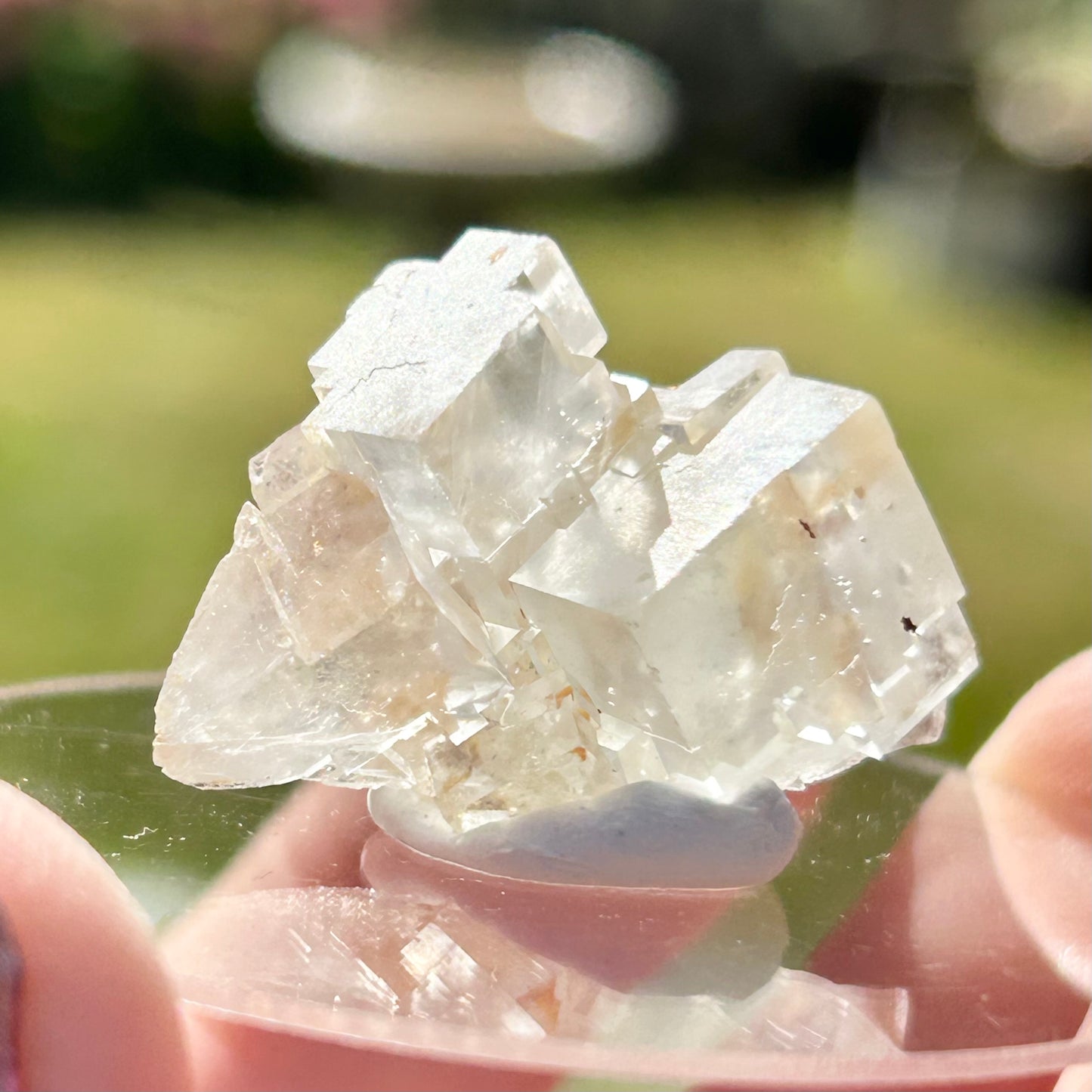 Rare Clear Fluorite Specimen From Fluorite Mine, Praclos, Tailhac, Brioude, Haute-Loire, Auvergne-Rhône-Alpes, France 🇫🇷