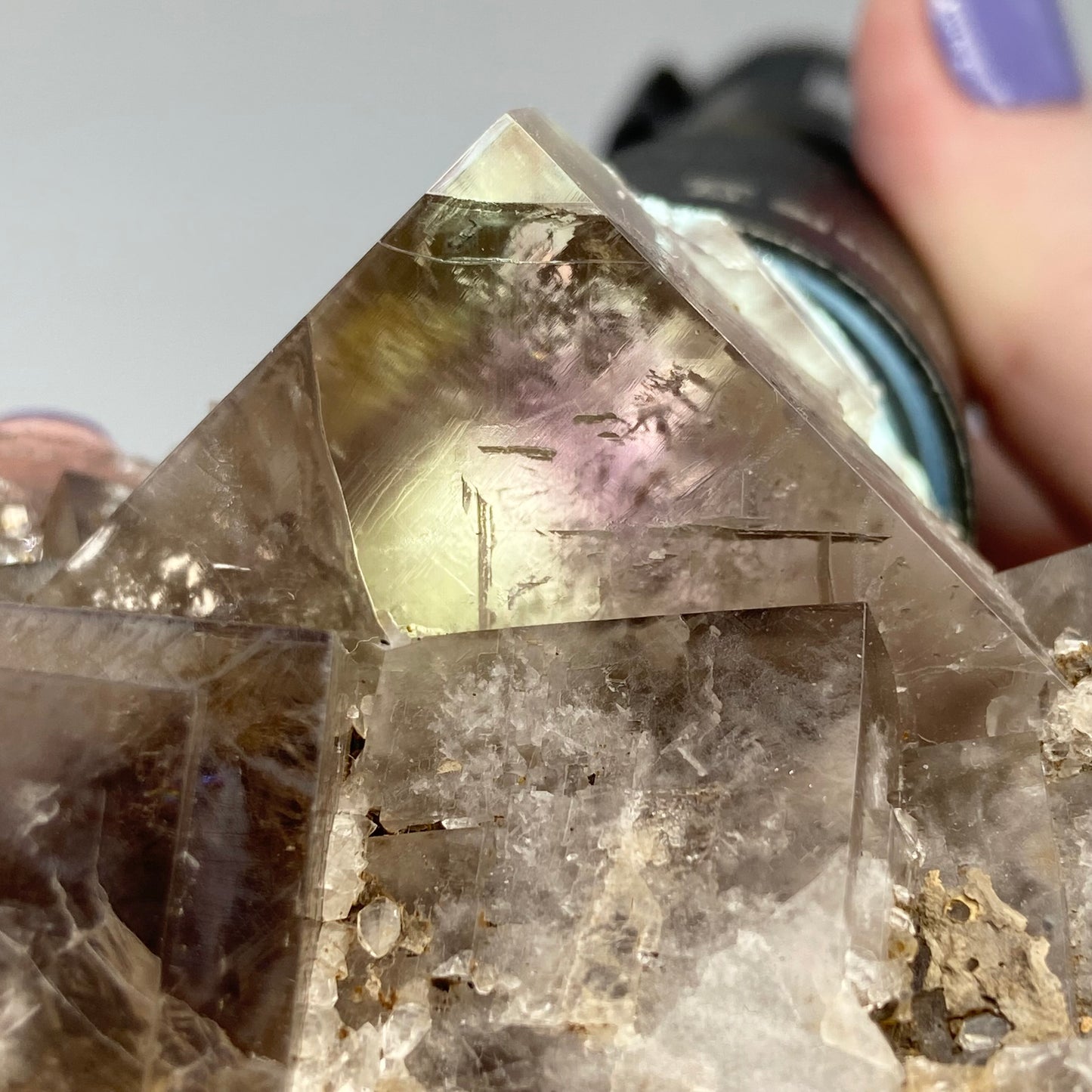 One Of A Kind XL Sherry Twins Fluorite Closed Mine From Sherry Twins Pocket, Lady Annabella Mine, Eastgate Quarry, Eastgate, Stanhope, County Durham, U.K.