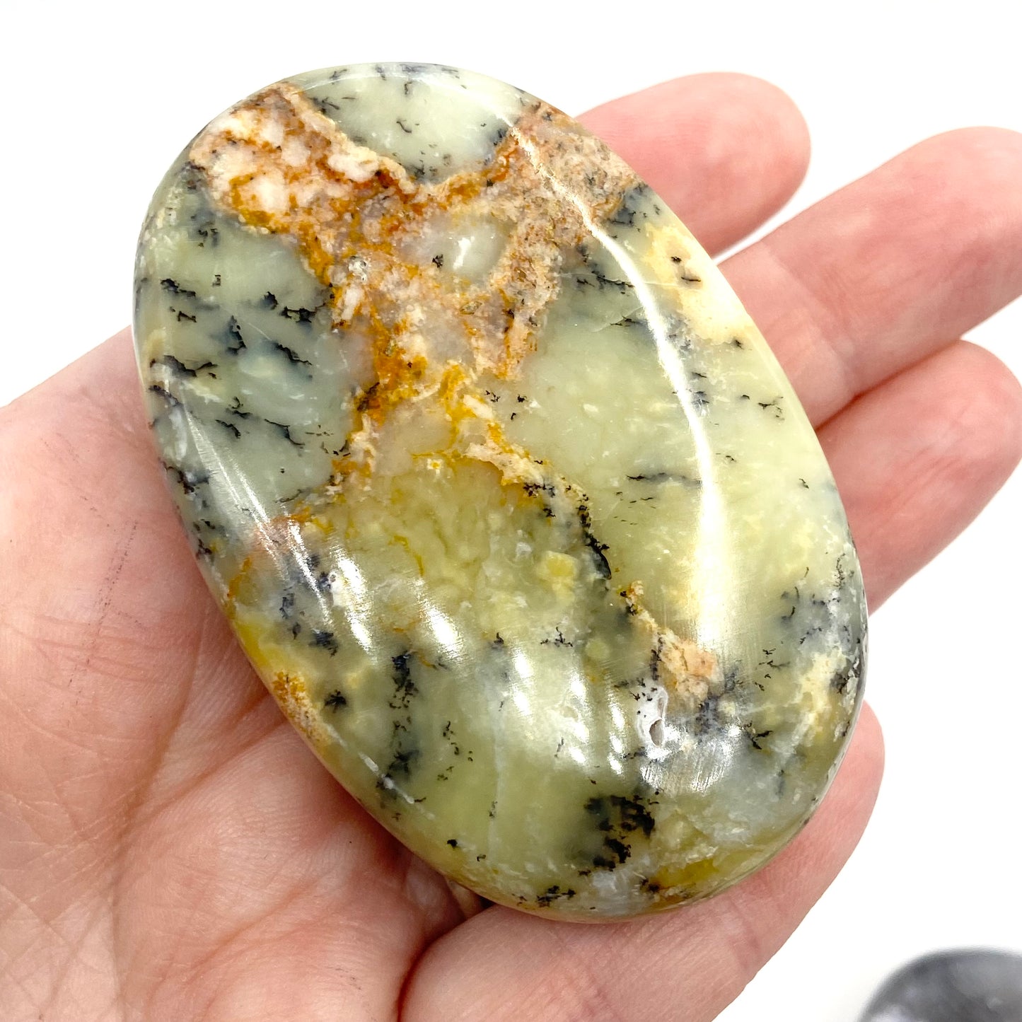 Merlinite Dendritic Agate Large Palms From Madagascar 🇲🇬 Pick Your Size