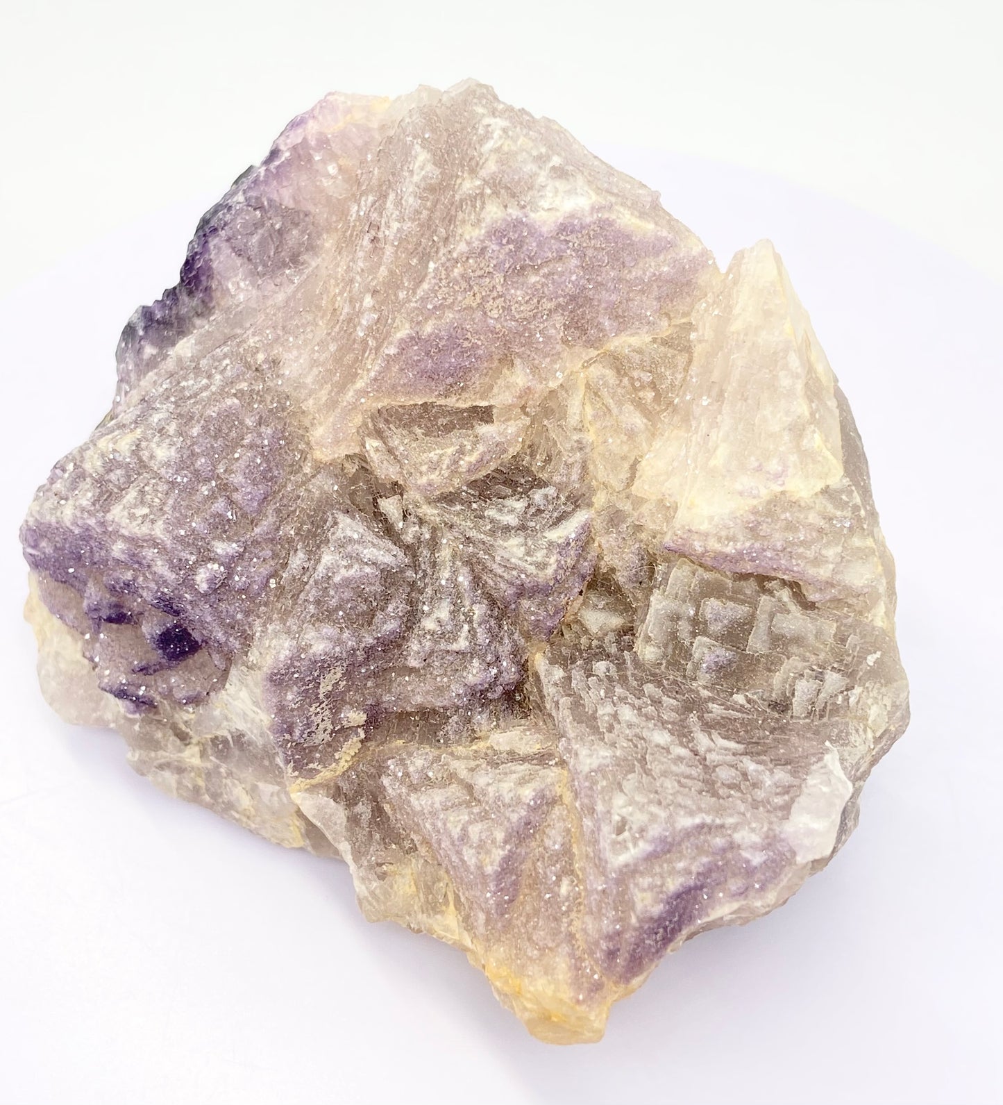 White Fluorite With Micro Purple Sugar (Dyed) Specimen From China 🇨🇳 Pick Your Specimen