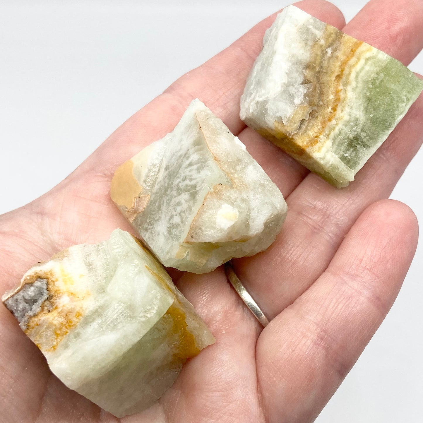 Calcite Raw Chunks: Chocolate, Lemon, Pink Banded, Green Banded - Pick Your Size 🇵🇰