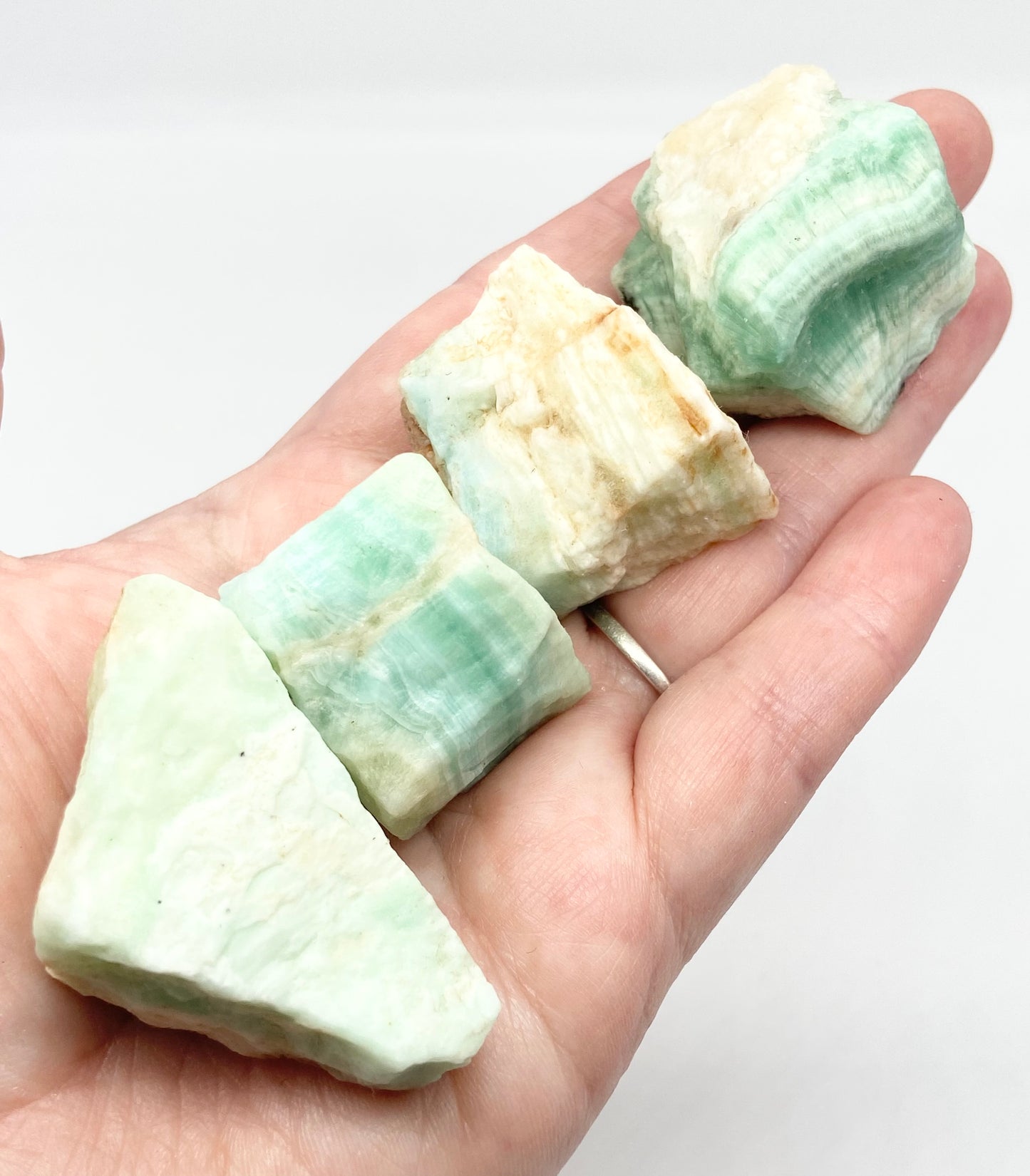 Mixed Raw Chunks: Tremolite, Blue Aragonite & Yellow Aragonite - Pick Your Size 🇦🇫