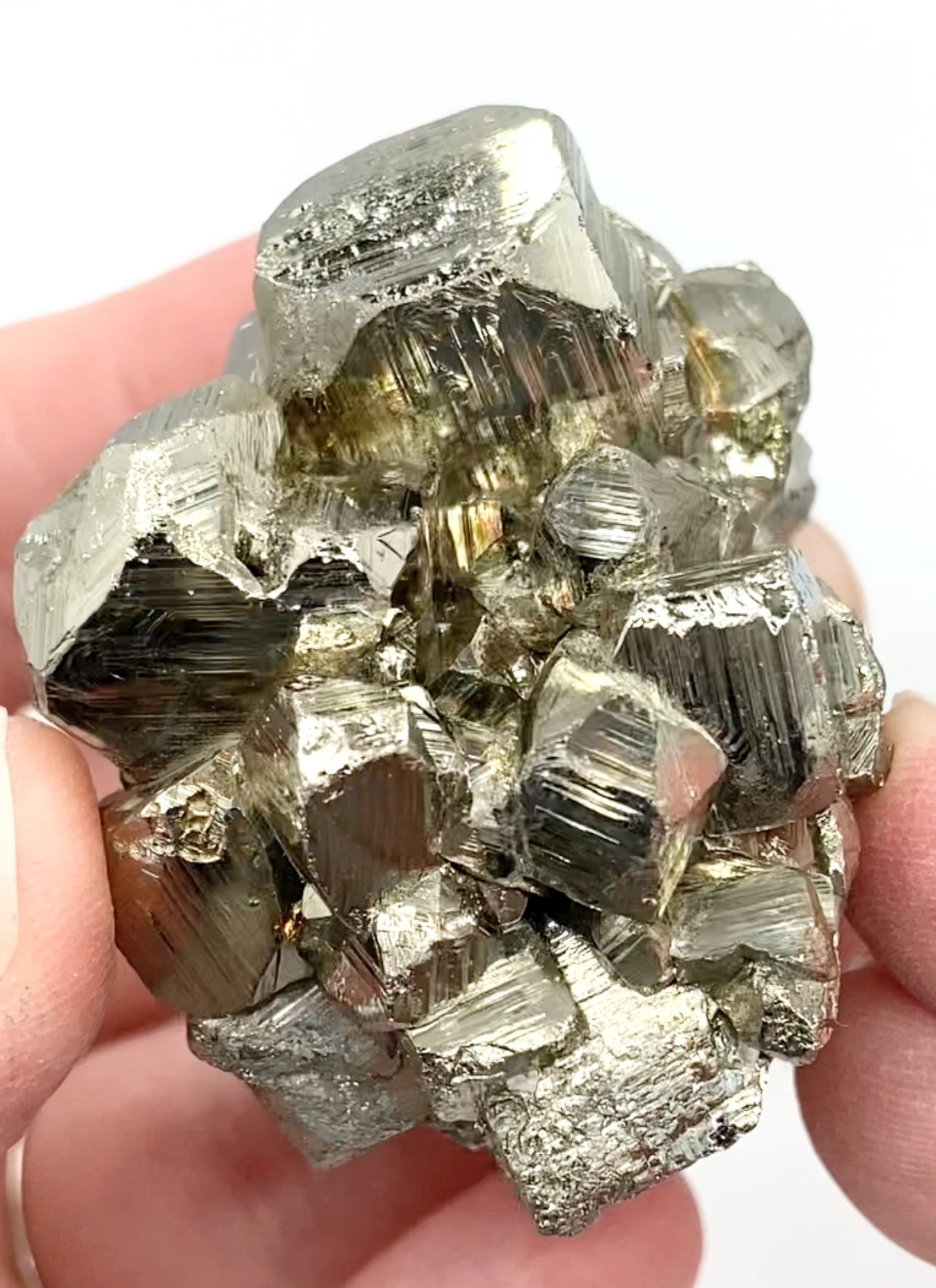 #5 Peruvian 🇵🇪 Pyrite Cluster Small Specimen From Peru 🇵🇪