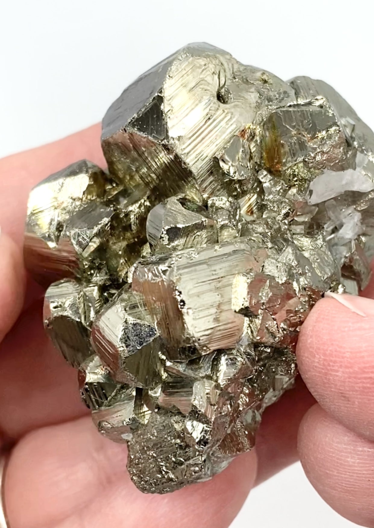 #5 Peruvian 🇵🇪 Pyrite Cluster Small Specimen From Peru 🇵🇪