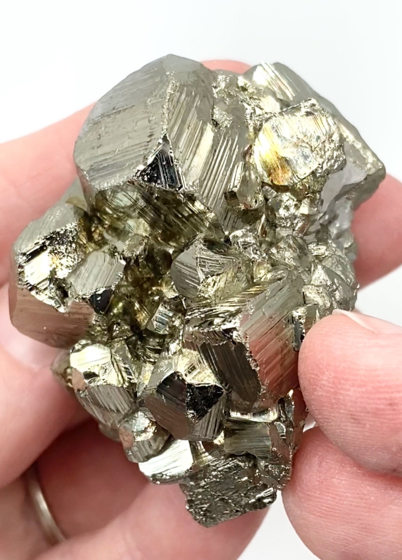 #5 Peruvian 🇵🇪 Pyrite Cluster Small Specimen From Peru 🇵🇪