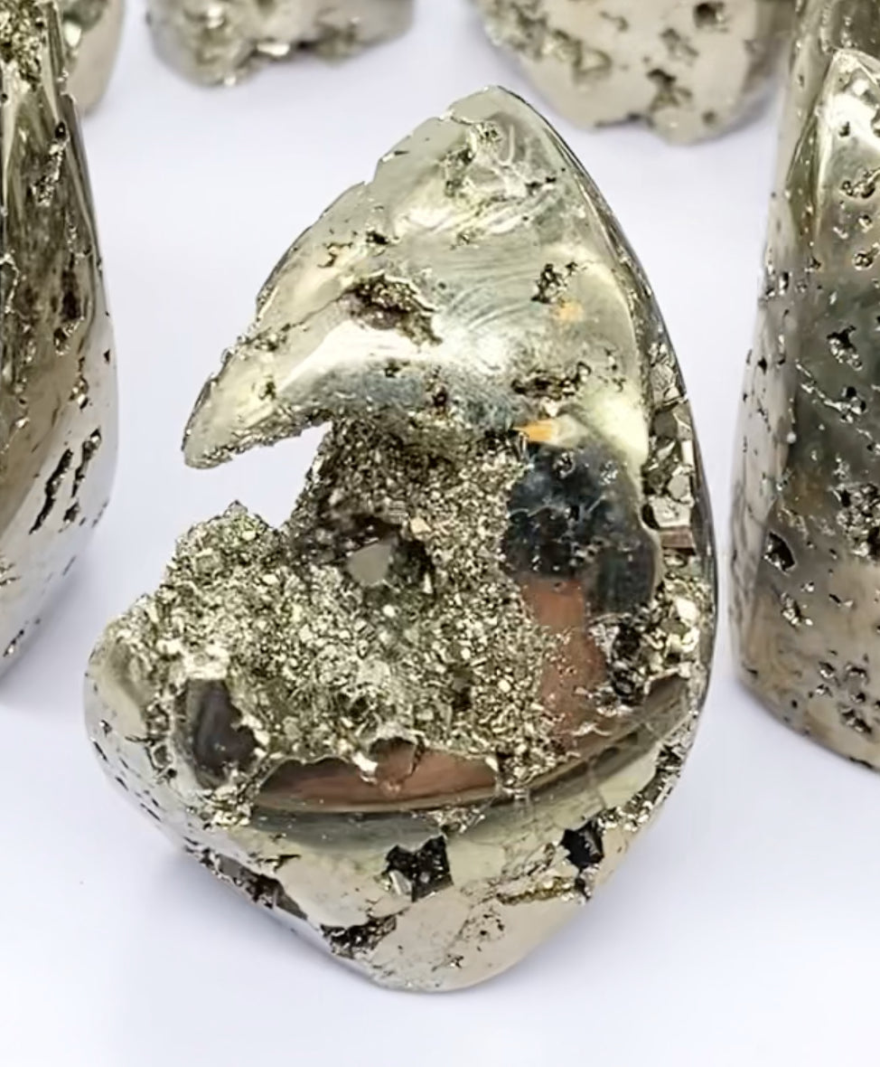 Peruvian 🇵🇪 Pyrite Specimen Shield Freeform From Peru 🇵🇪 Pick Your Shield