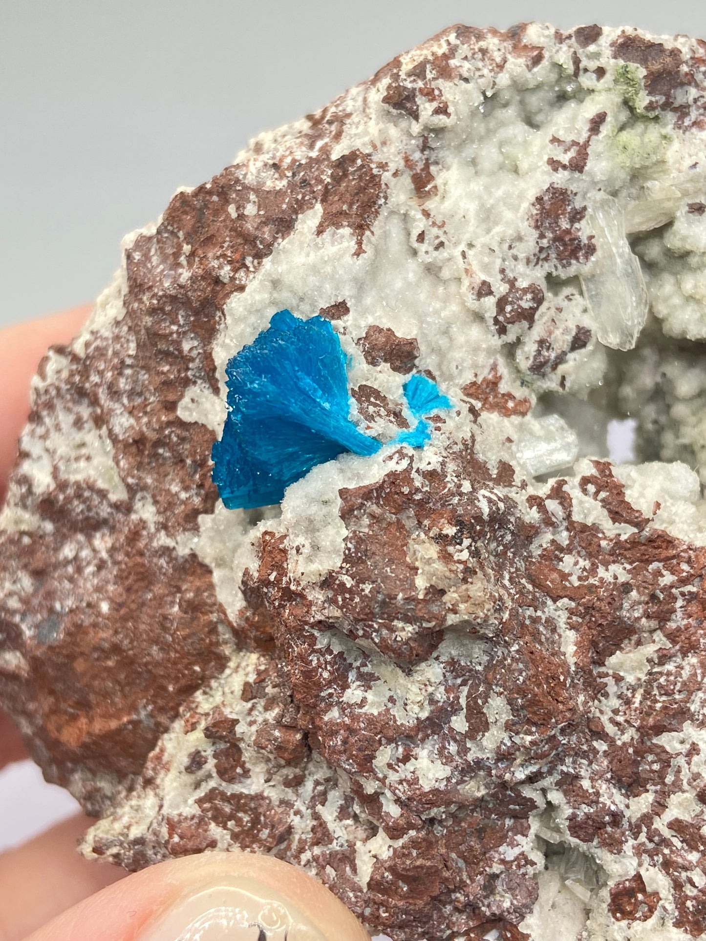 #5 Cavansite With Stilbite Rare Specimen From Pune, India 🇮🇳