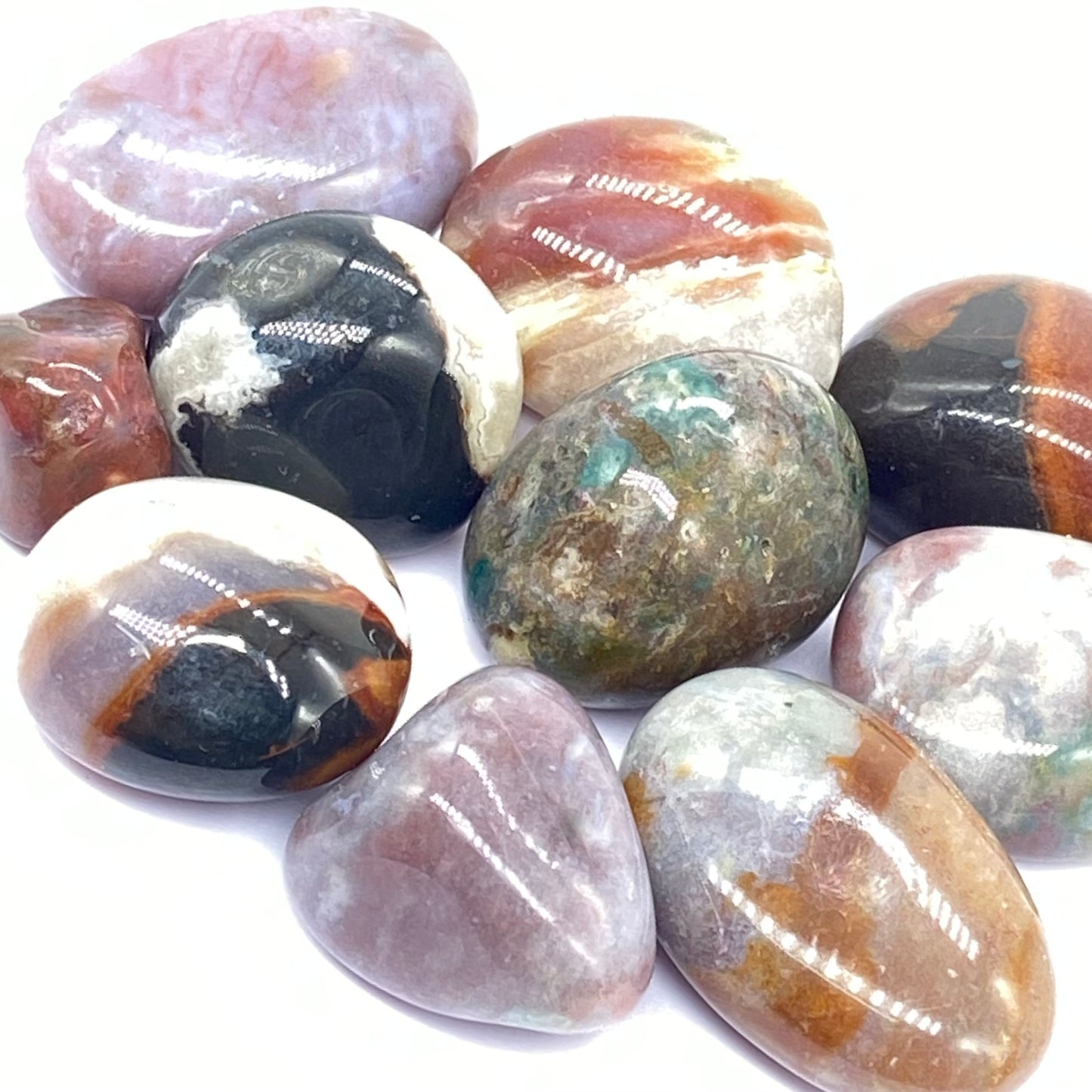 Ocean Jasper Tumbles From Madagascar 🇲🇬 Pick Your Size