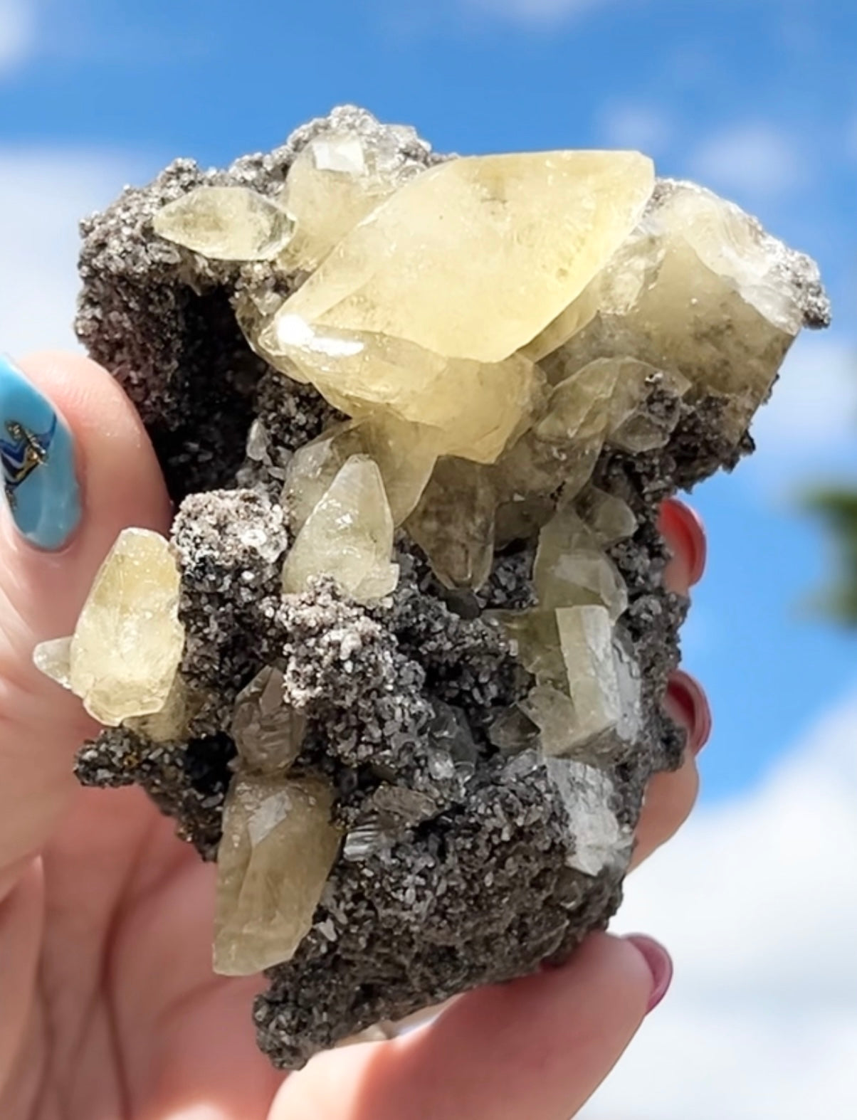 Collectors #11 Sweetwater Yellow Calcite On Marcasite Large From Sweetwater Mine, Reynolds County, Missouri, USA 🇺🇸