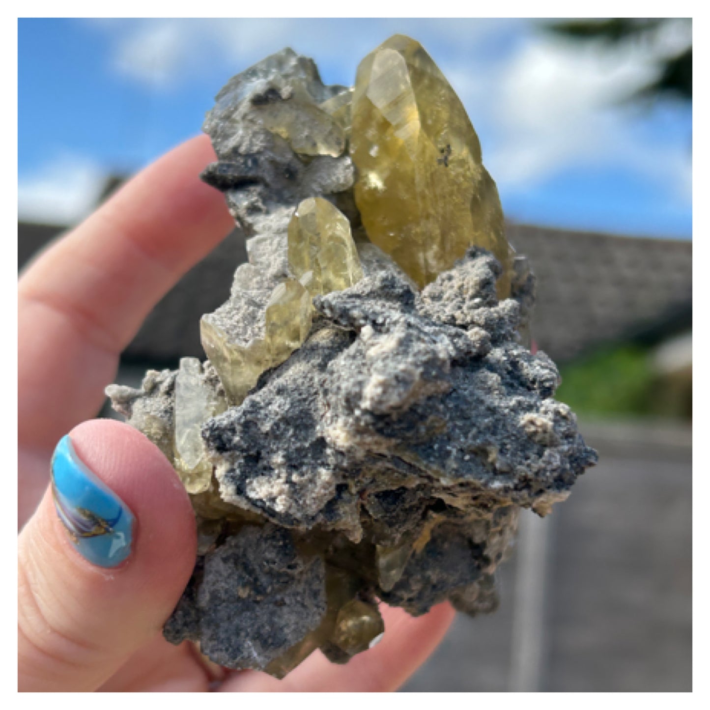 Collectors #12 Fletcher 8 Point Optical Calcite With Marcasite Base Large From Fletcher Mine, Reynolds County, Missouri, USA 🇺🇸