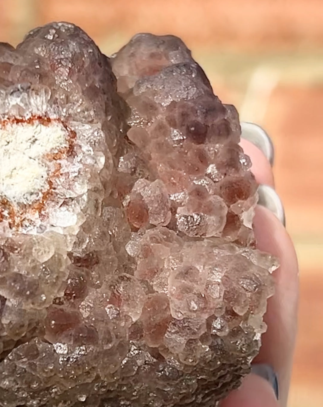 #2 Rare Red & Pink Fluorite Botryoidal With Dogtooth Calcite & Selenite From Navidad Mine, Durango, Mexico 🇲🇽