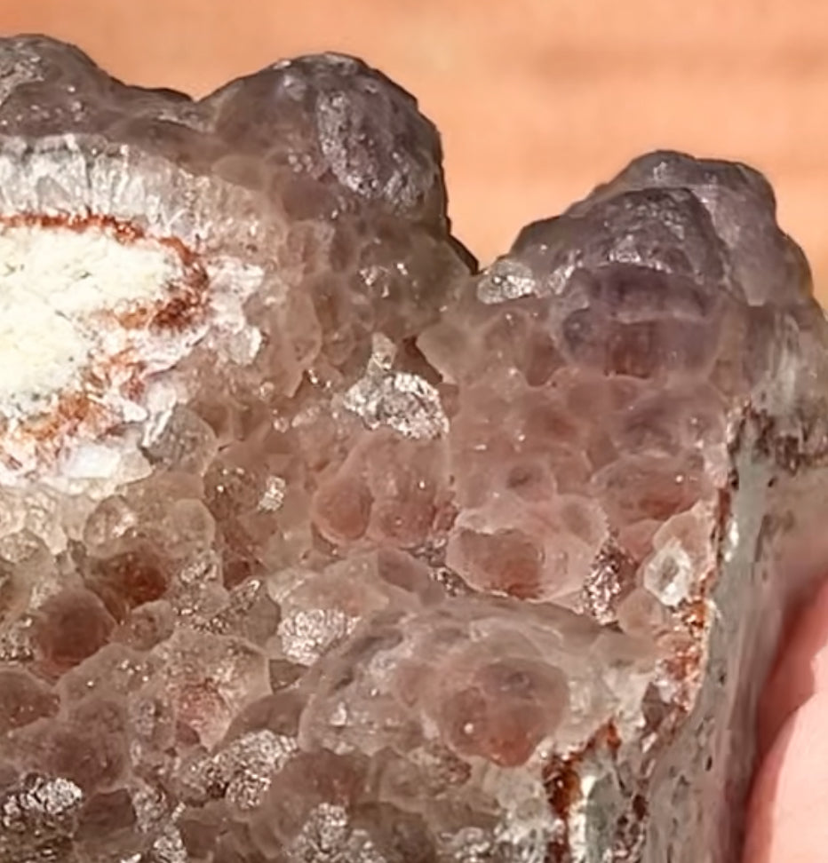 #2 Rare Red & Pink Fluorite Botryoidal With Dogtooth Calcite & Selenite From Navidad Mine, Durango, Mexico 🇲🇽