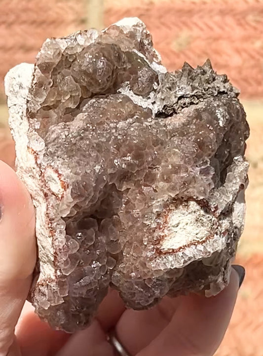 #2 Rare Red & Pink Fluorite Botryoidal With Dogtooth Calcite & Selenite From Navidad Mine, Durango, Mexico 🇲🇽